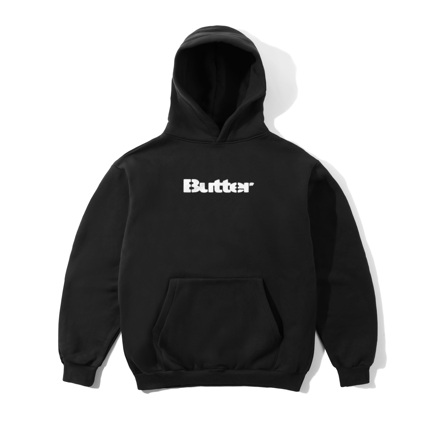 Stencil Logo Pullover Hood, Black