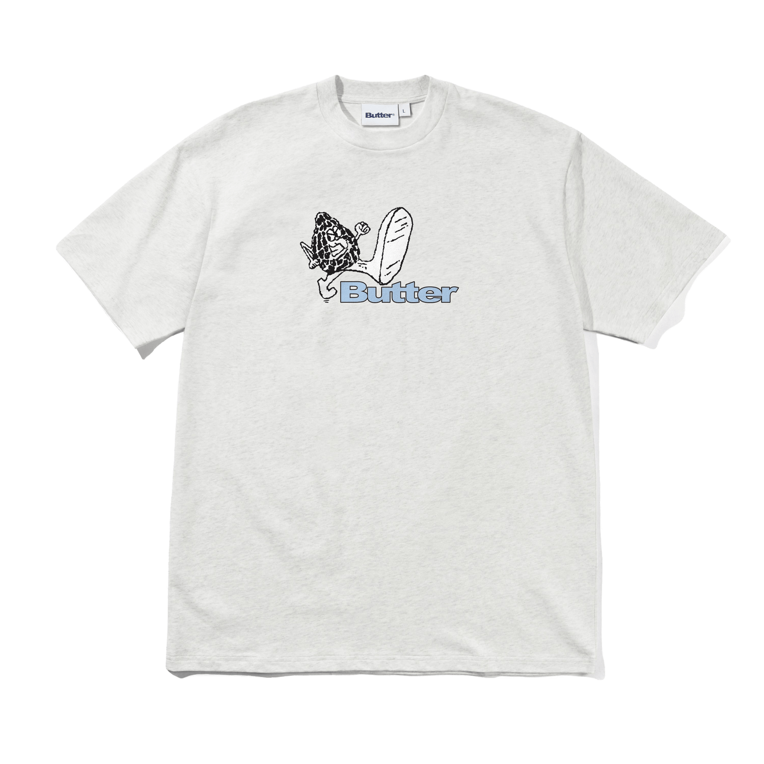 Steppin' Logo Tee, Ash