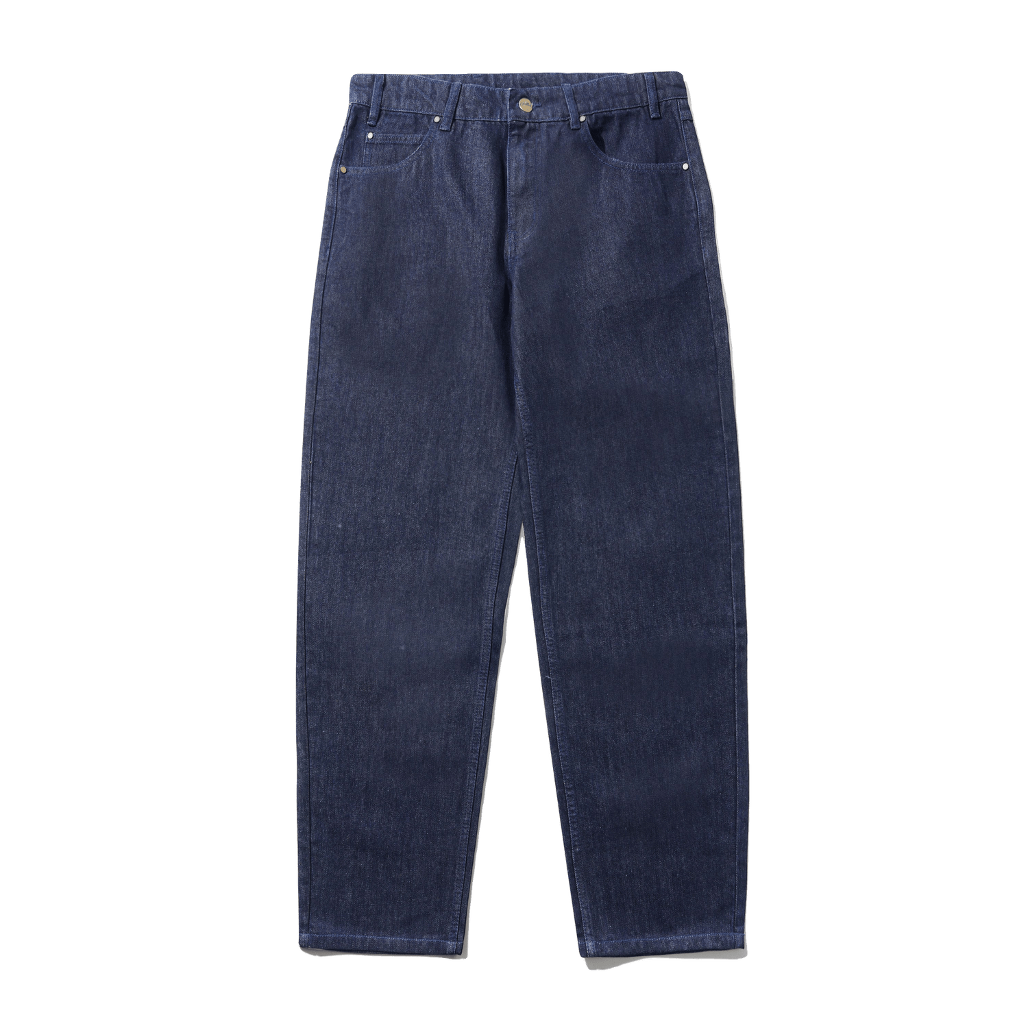 Straight Leg Denim Jeans, Dark Indigo