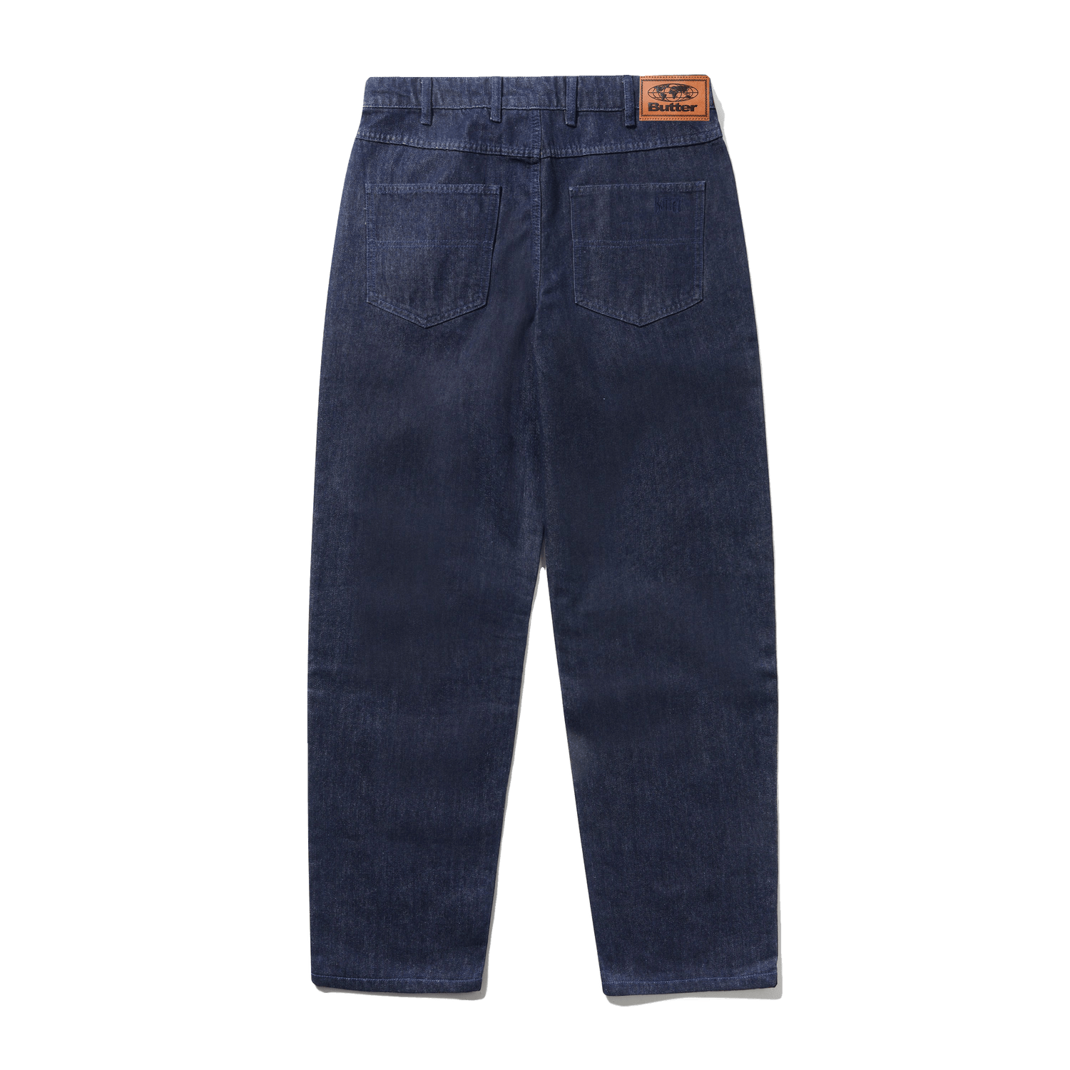 Straight Leg Denim Jeans, Dark Indigo