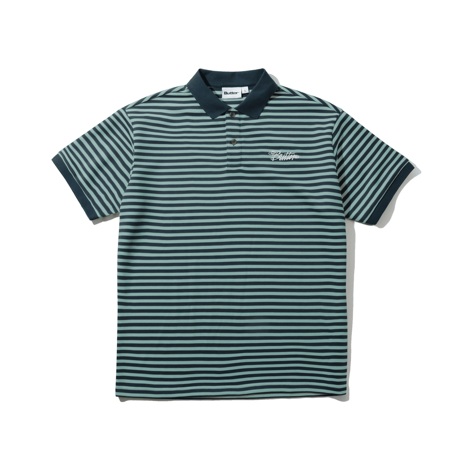 Stripe Polo Shirt, Navy / Marine
