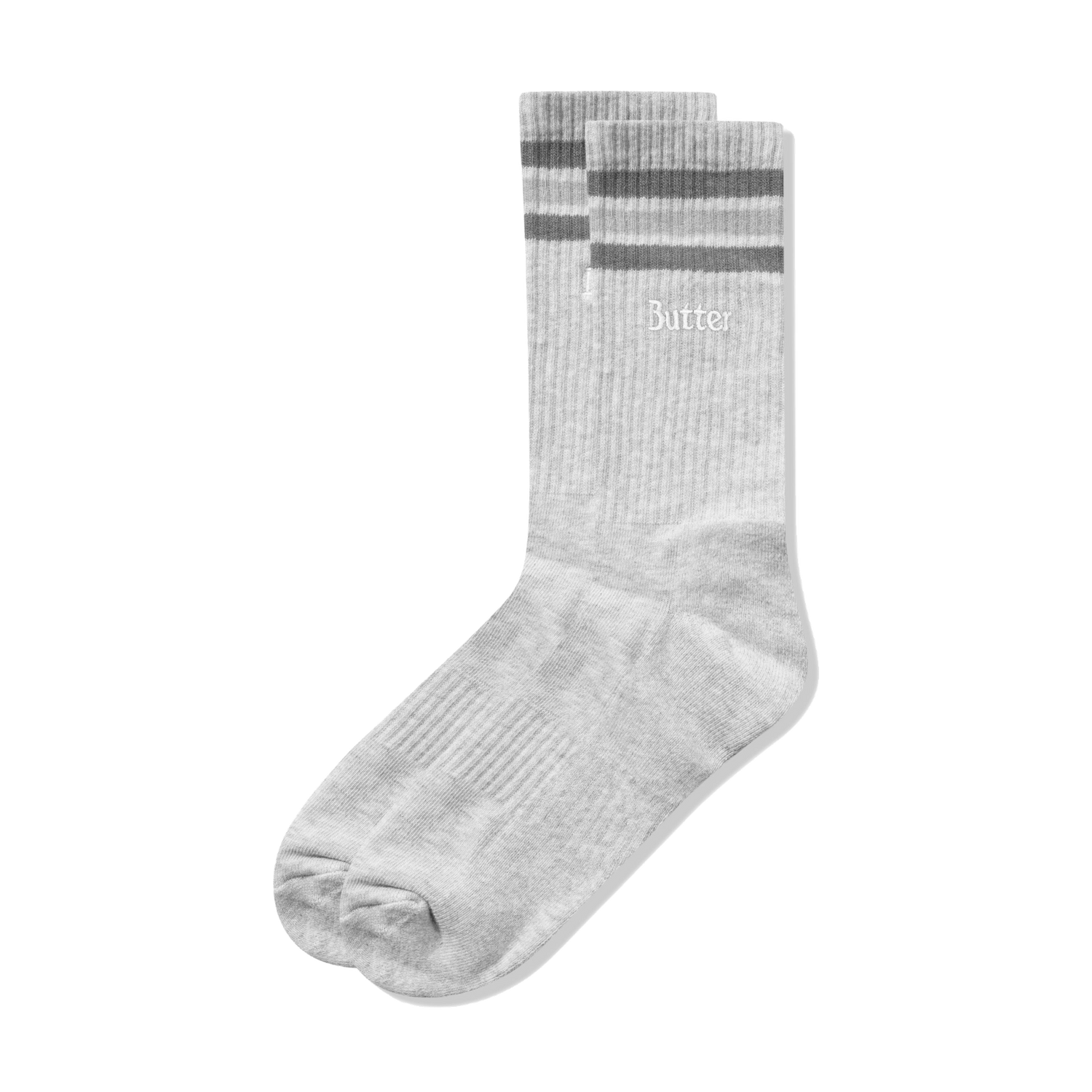 Stripe Socks, Ash Grey
