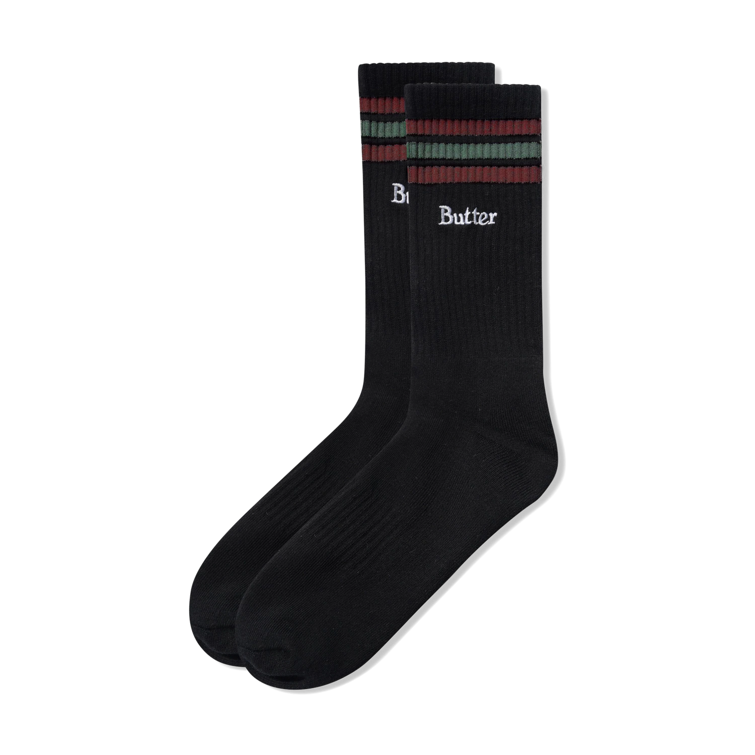 Stripe Socks, Black