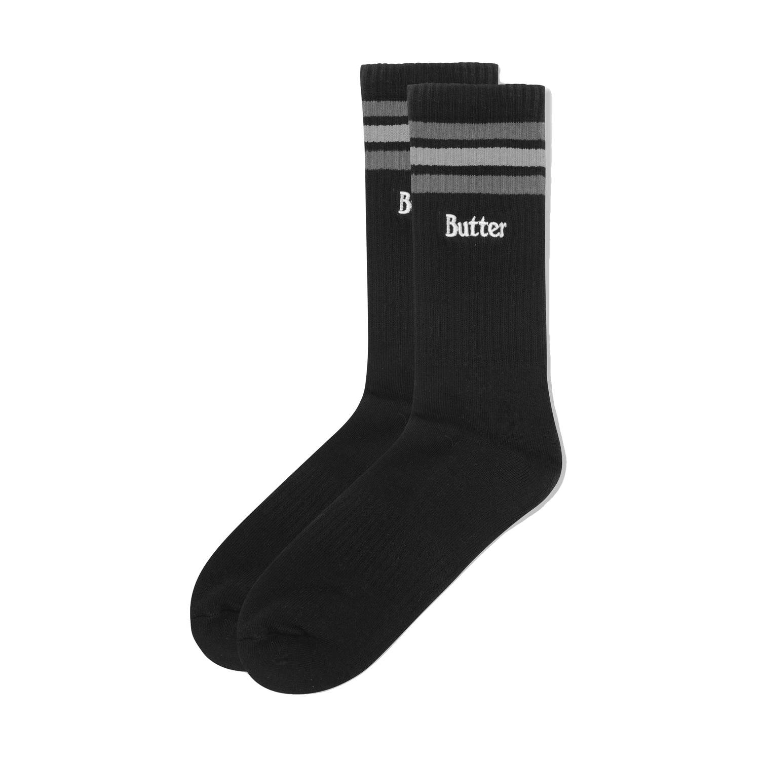 Stripe Socks, Black