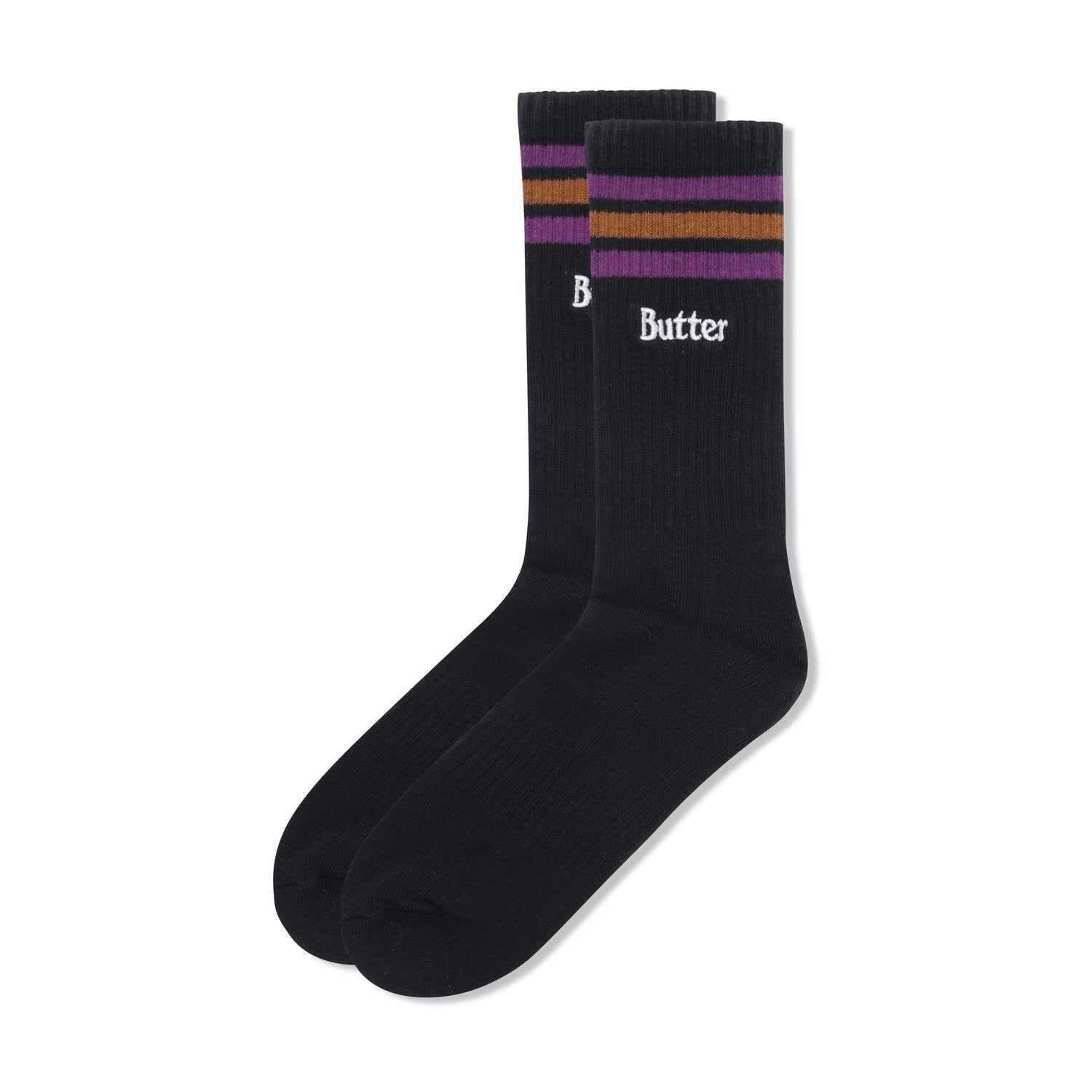 Stripe Socks, Black