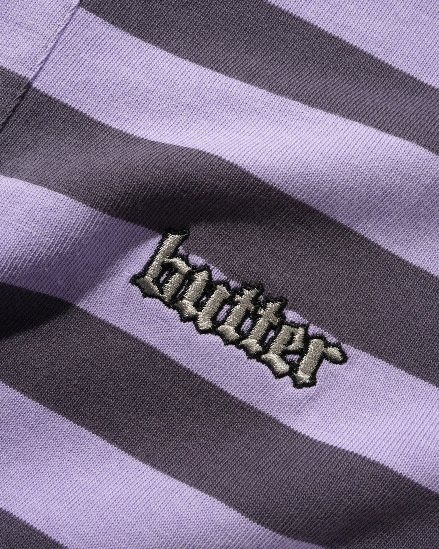 Striped Polo Shirt, Purple / Dusk