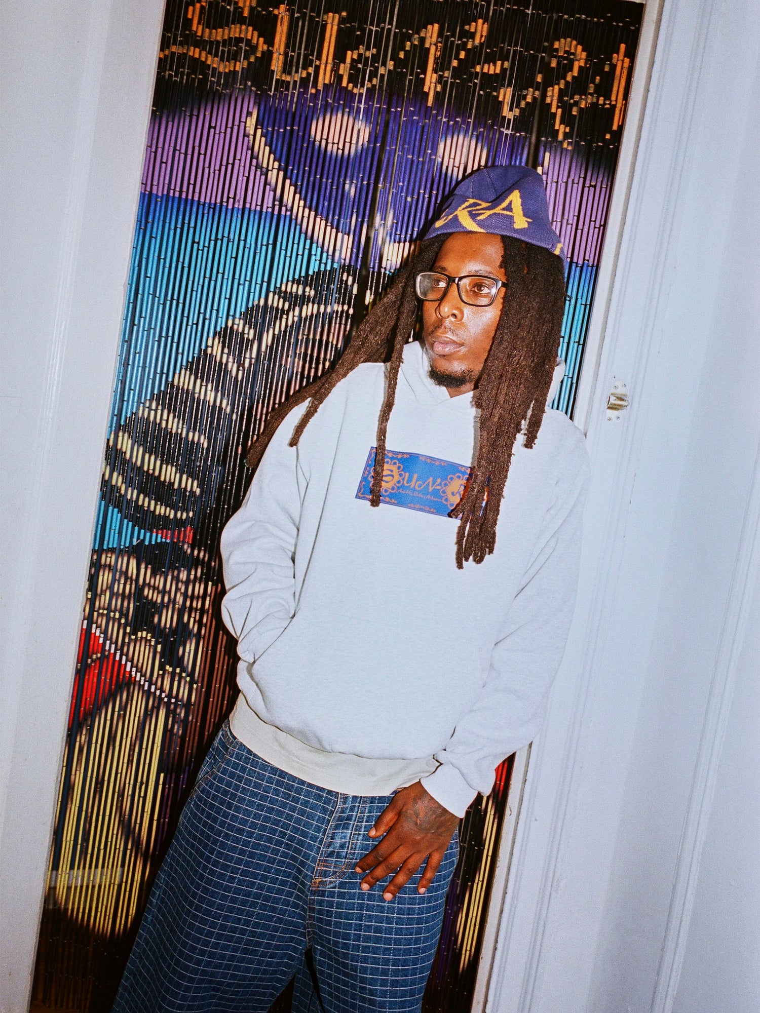 Sun Ra Pullover Hood, Washed Space