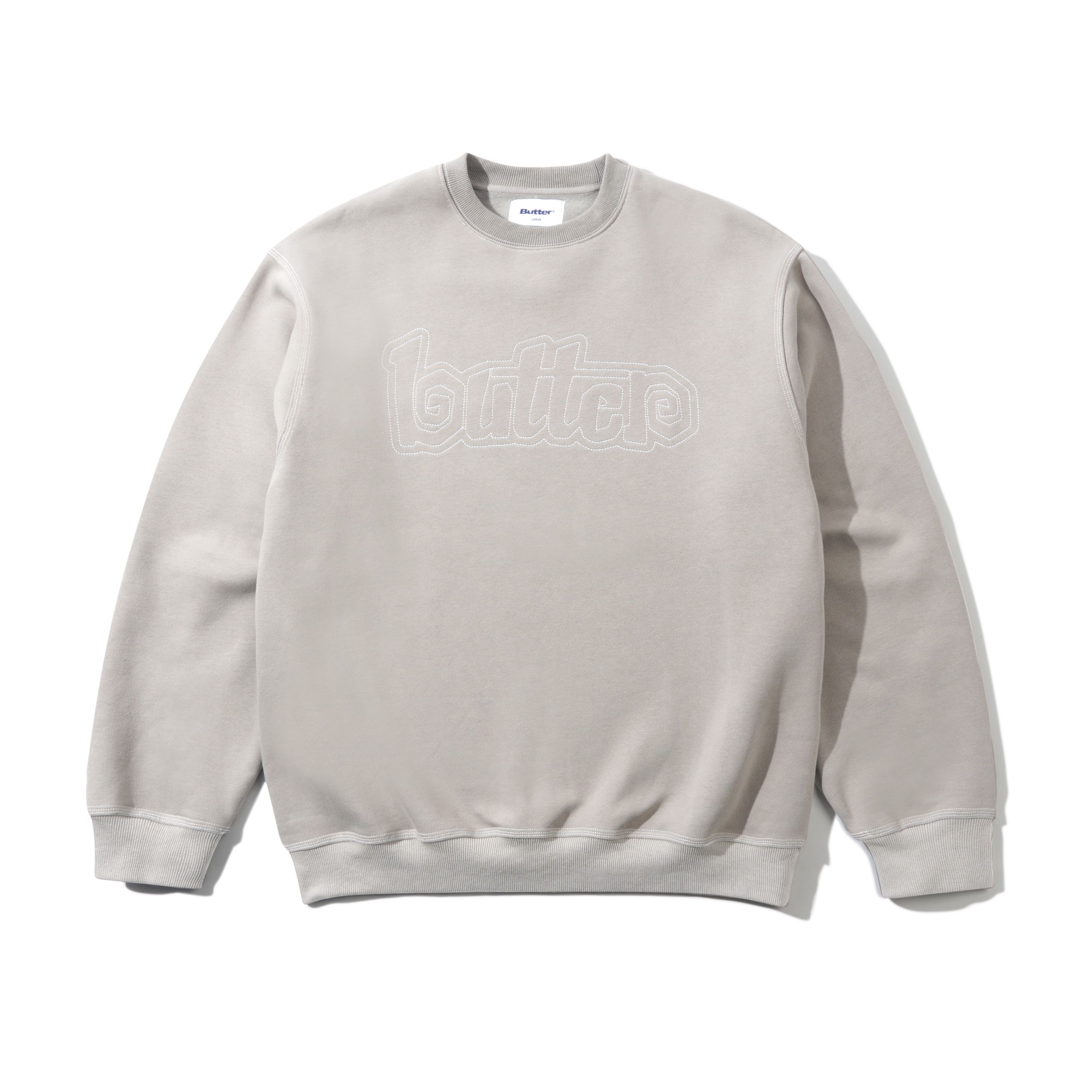 【BUTTER GOODS】POLAR FLEECE CREWNECK GREY Polar Fleece Crewneck – Butter Goods