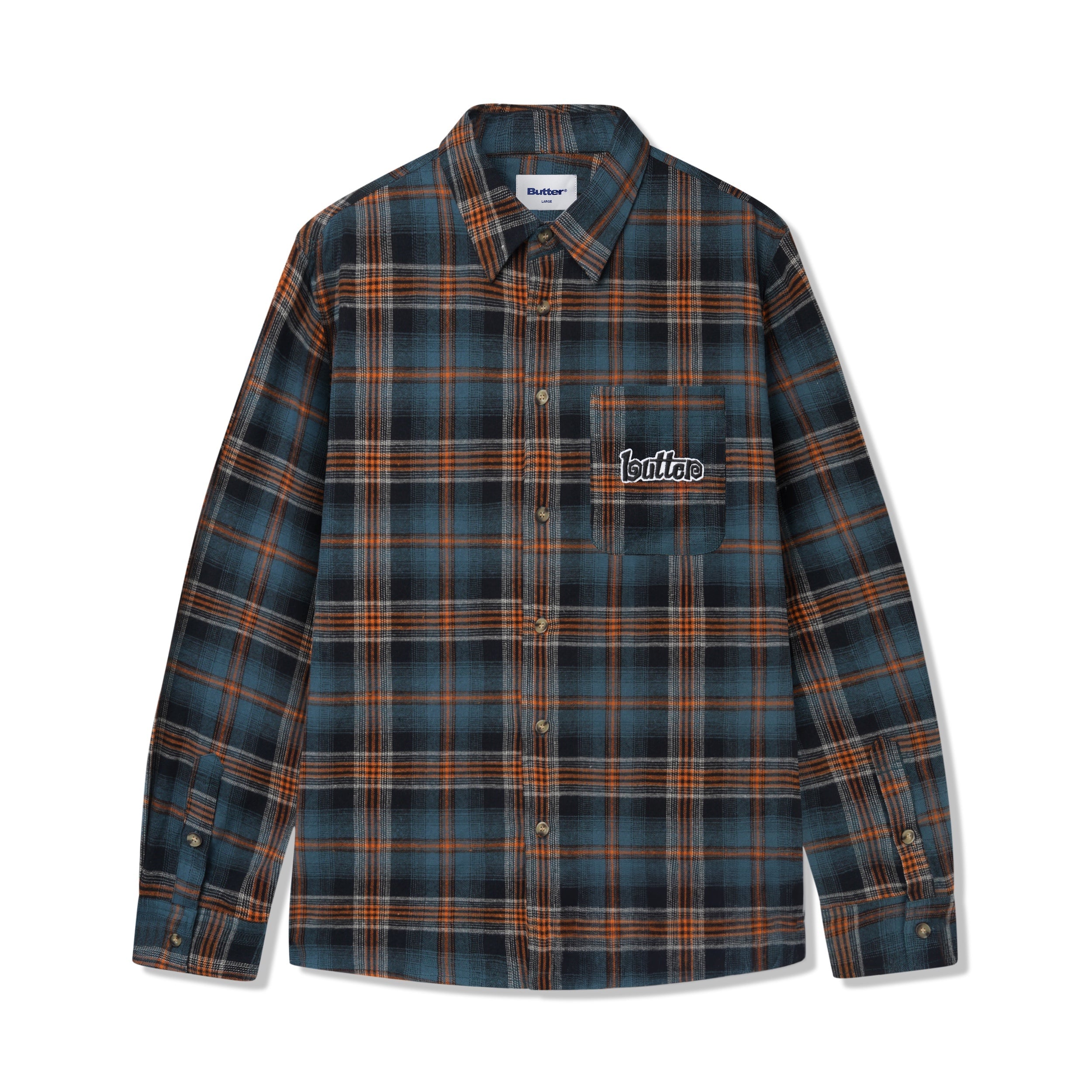 SwirlPlaidShirtBlue-