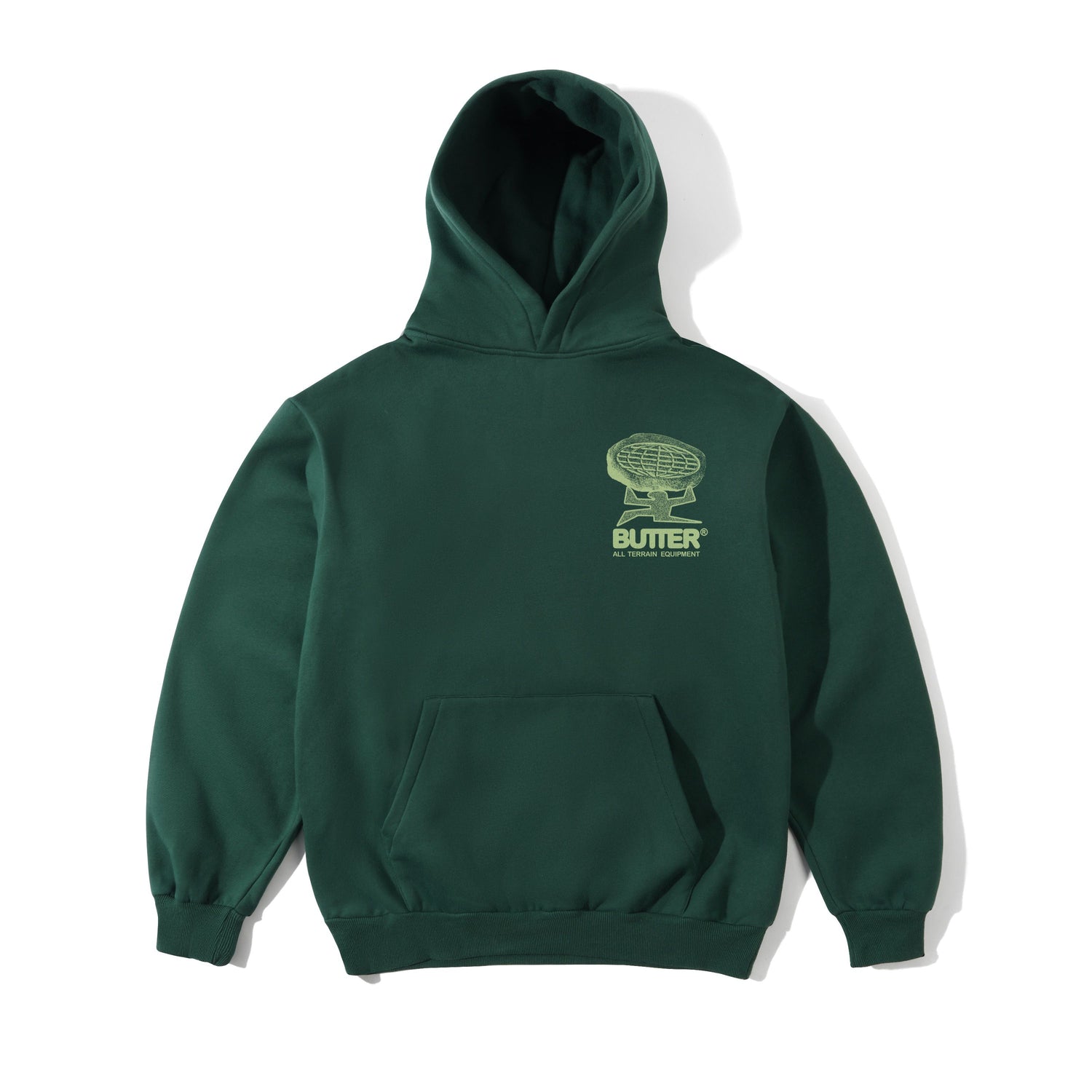 Terrain Pullover Hood, Bottle Green