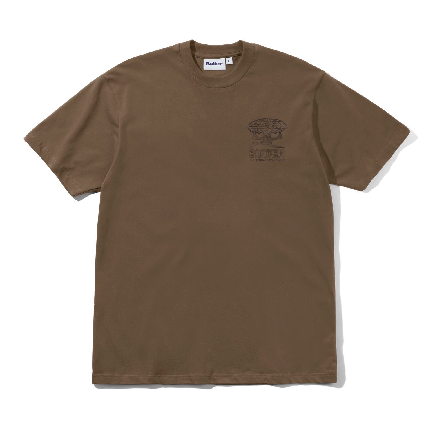 Terrain Tee, Dark Taupe
