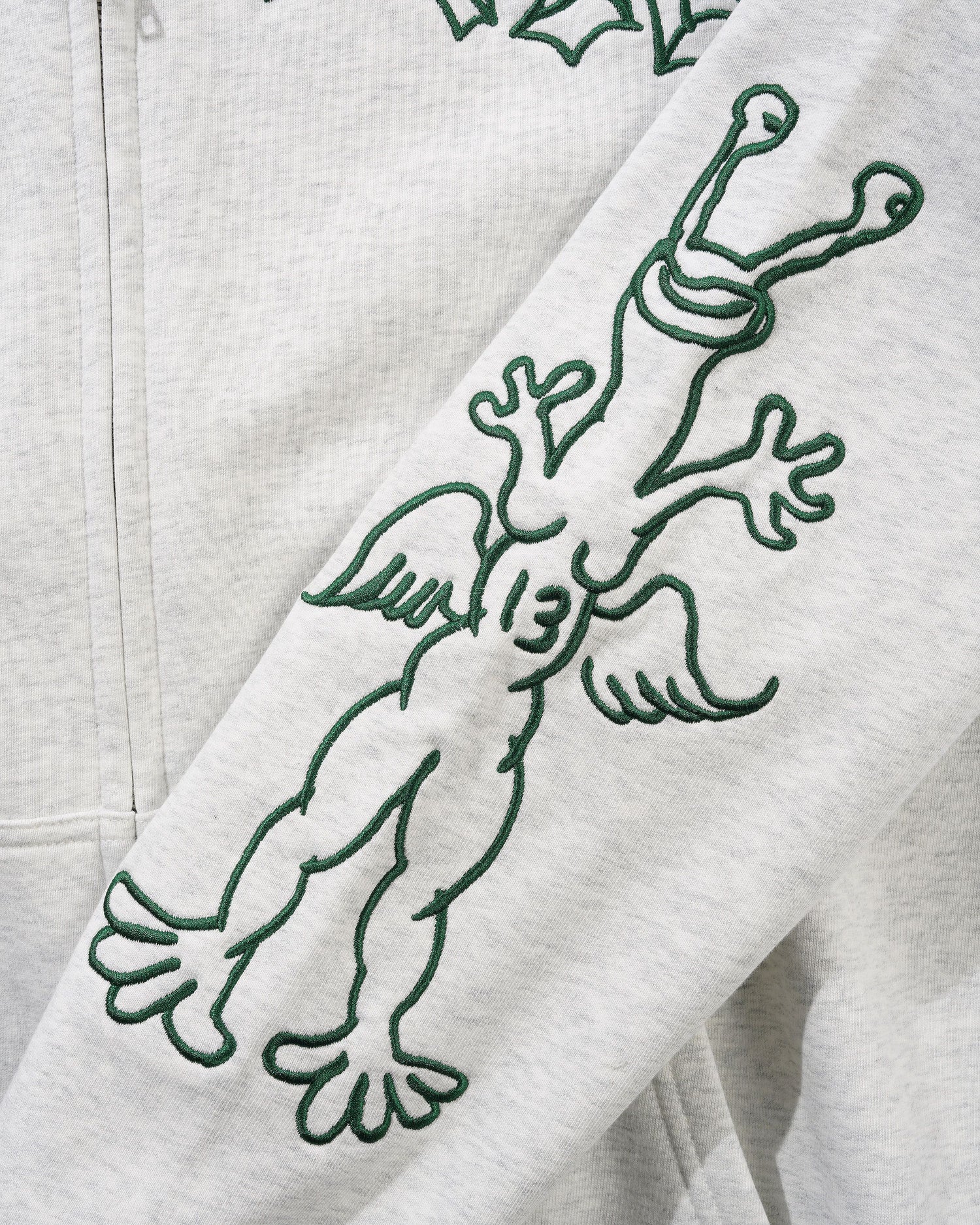 Thirteen Zip-Thru Hood, Ash