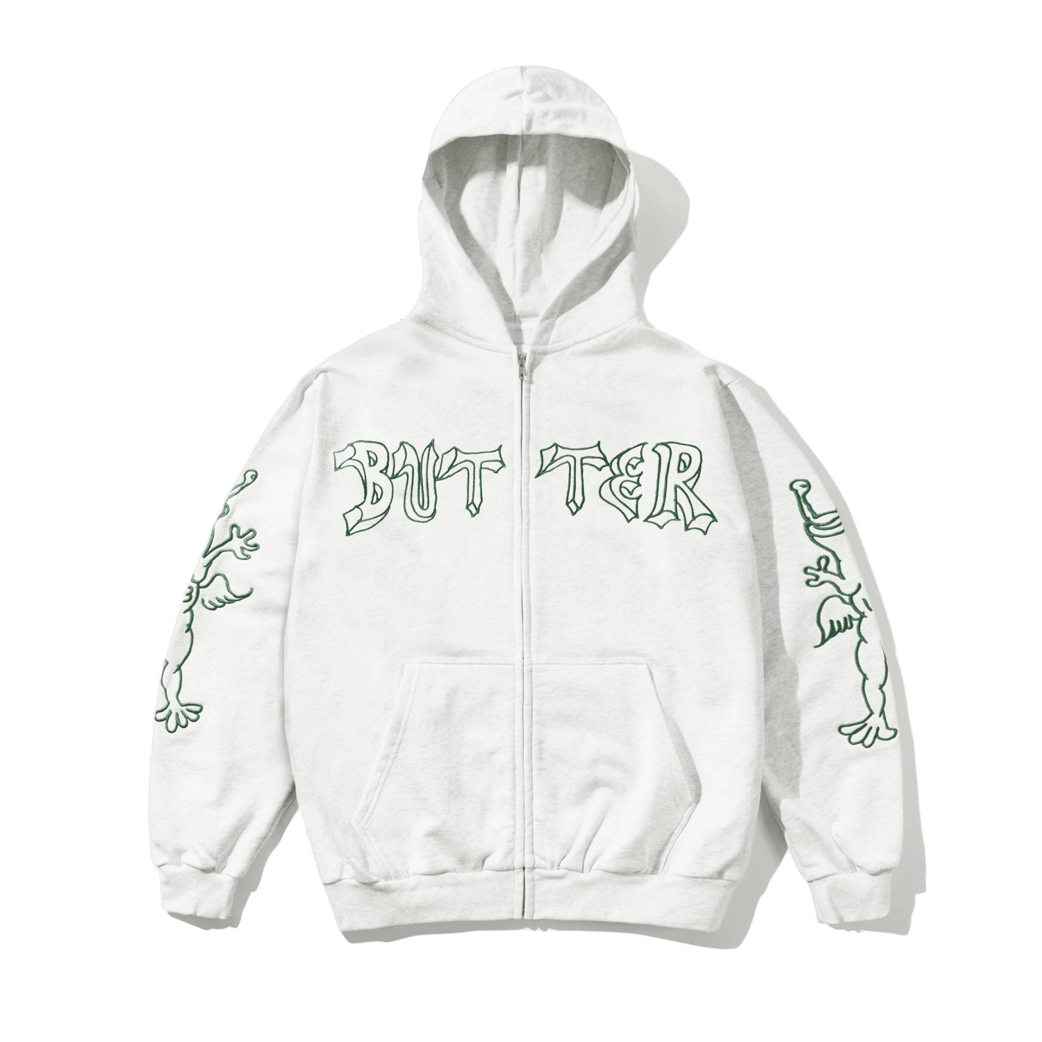 Thirteen Zip-Thru Hood, Ash