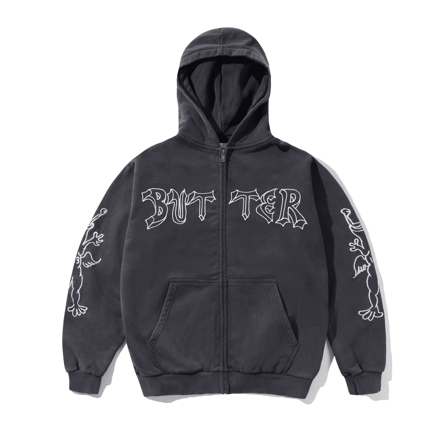 Basic Pullover Hood, Washed Blood Orange – Butter Goods Basic Pullover Hood, Washed Blood Orange – Butter Goods