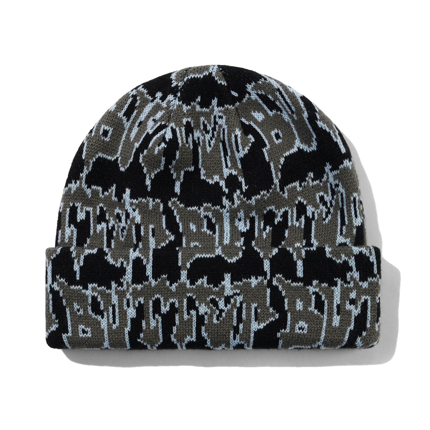 Throw Beanie, Black / Grey