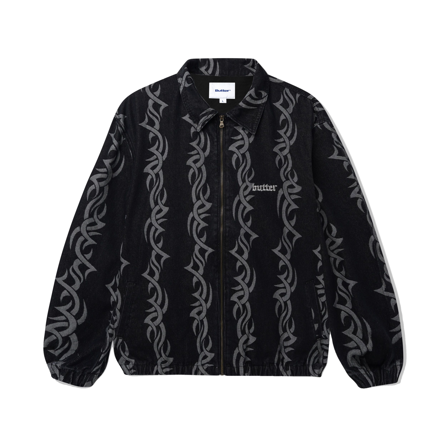 Tribal Denim Jacket, Black
