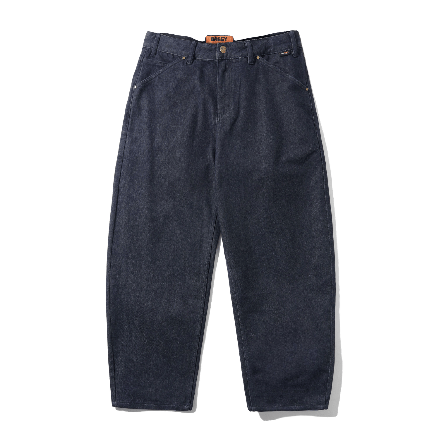 Trim Denim Jeans, Rinsed Indigo