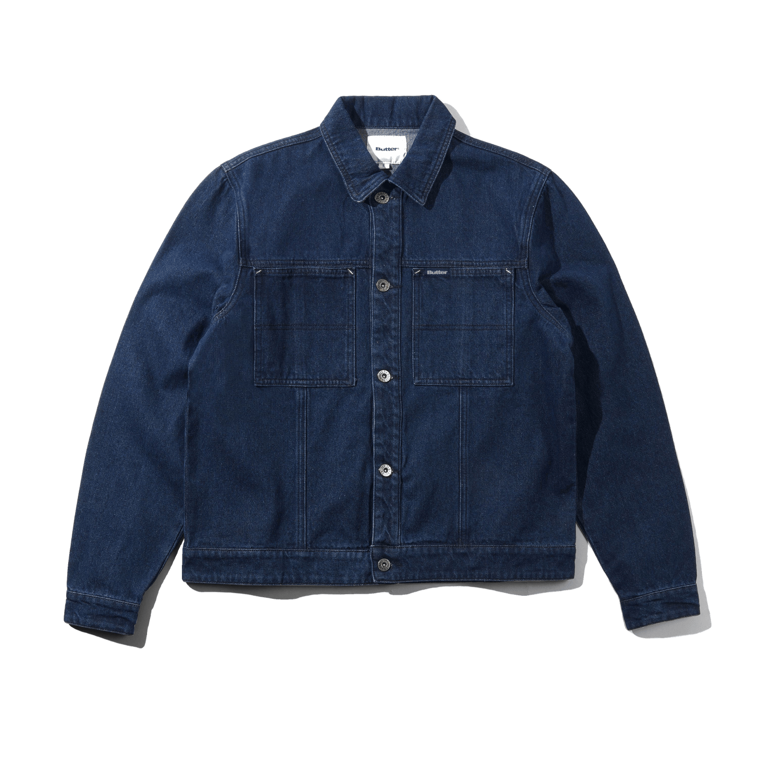Trucker Denim Jacket, Dark Blue