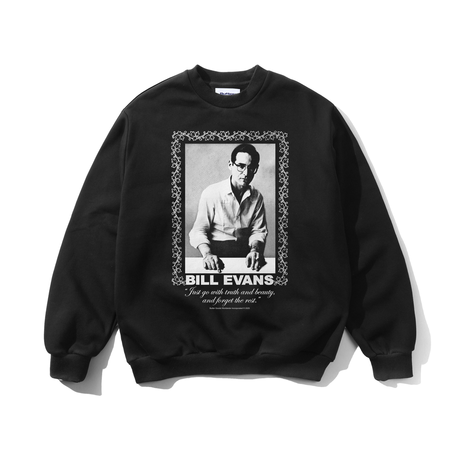 Truth & Beauty Crewneck, Washed Black