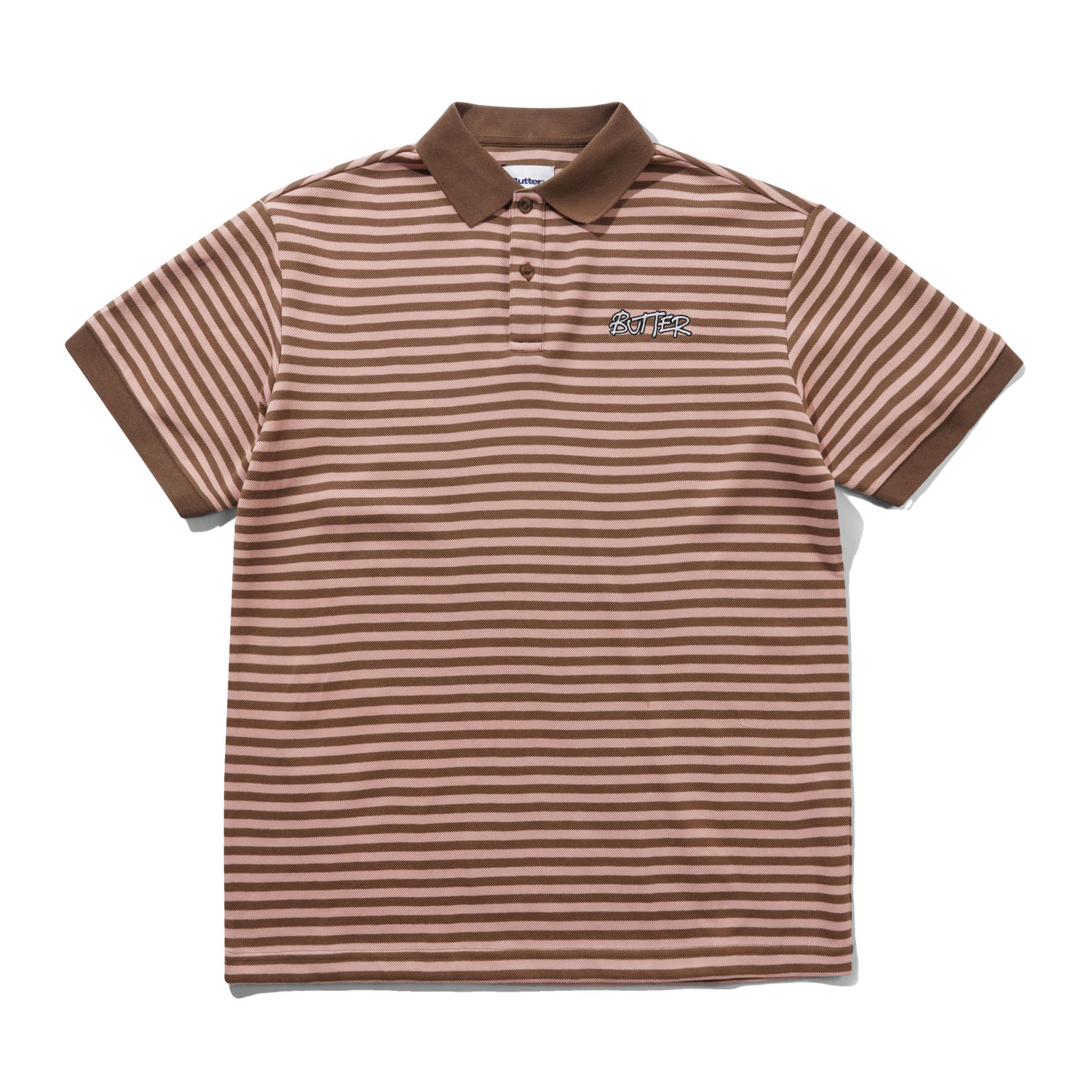Tunnel S/S Polo Shirt, Brown / Salmon