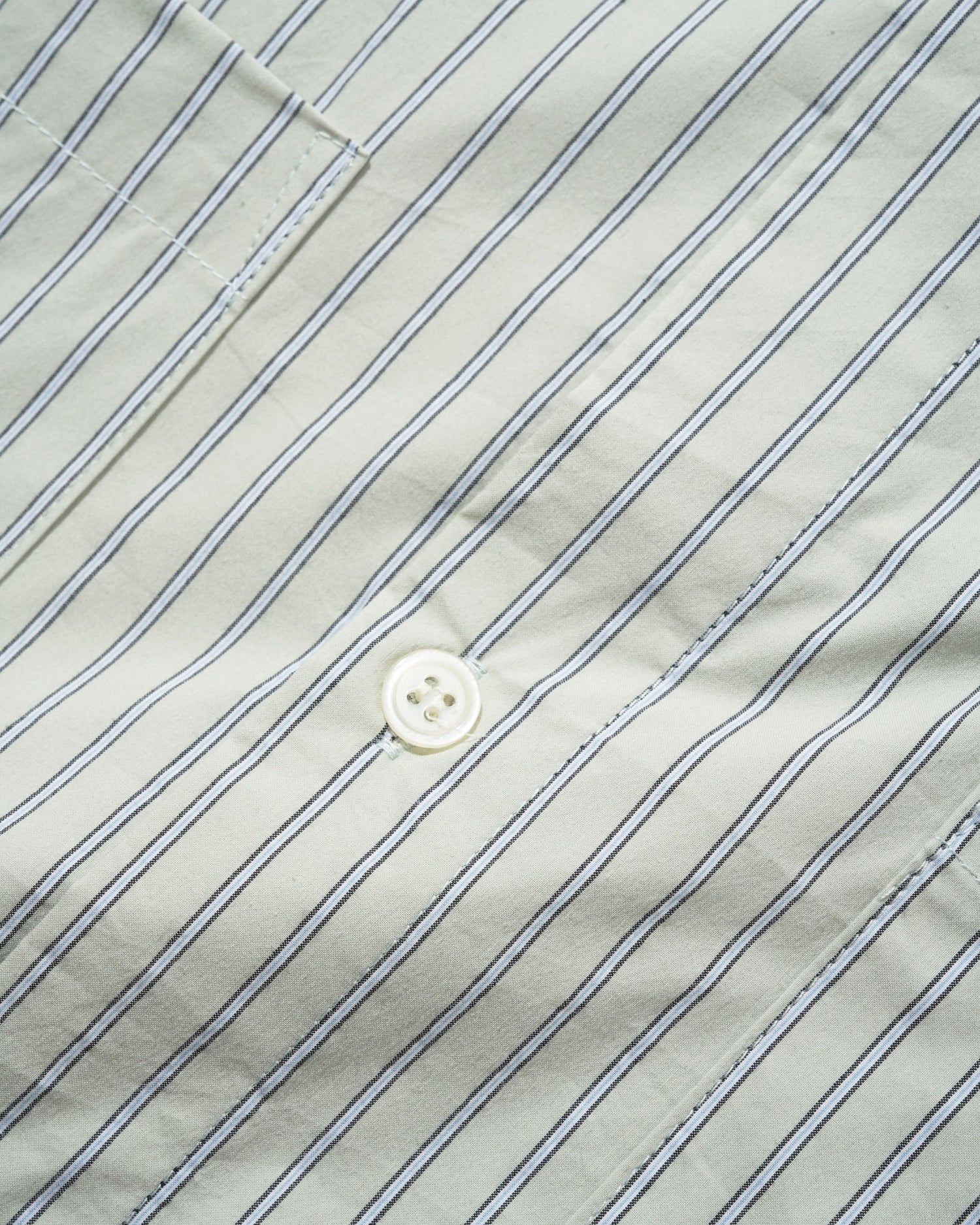 Vertical Stripe S/S Shirt, Dull Mint