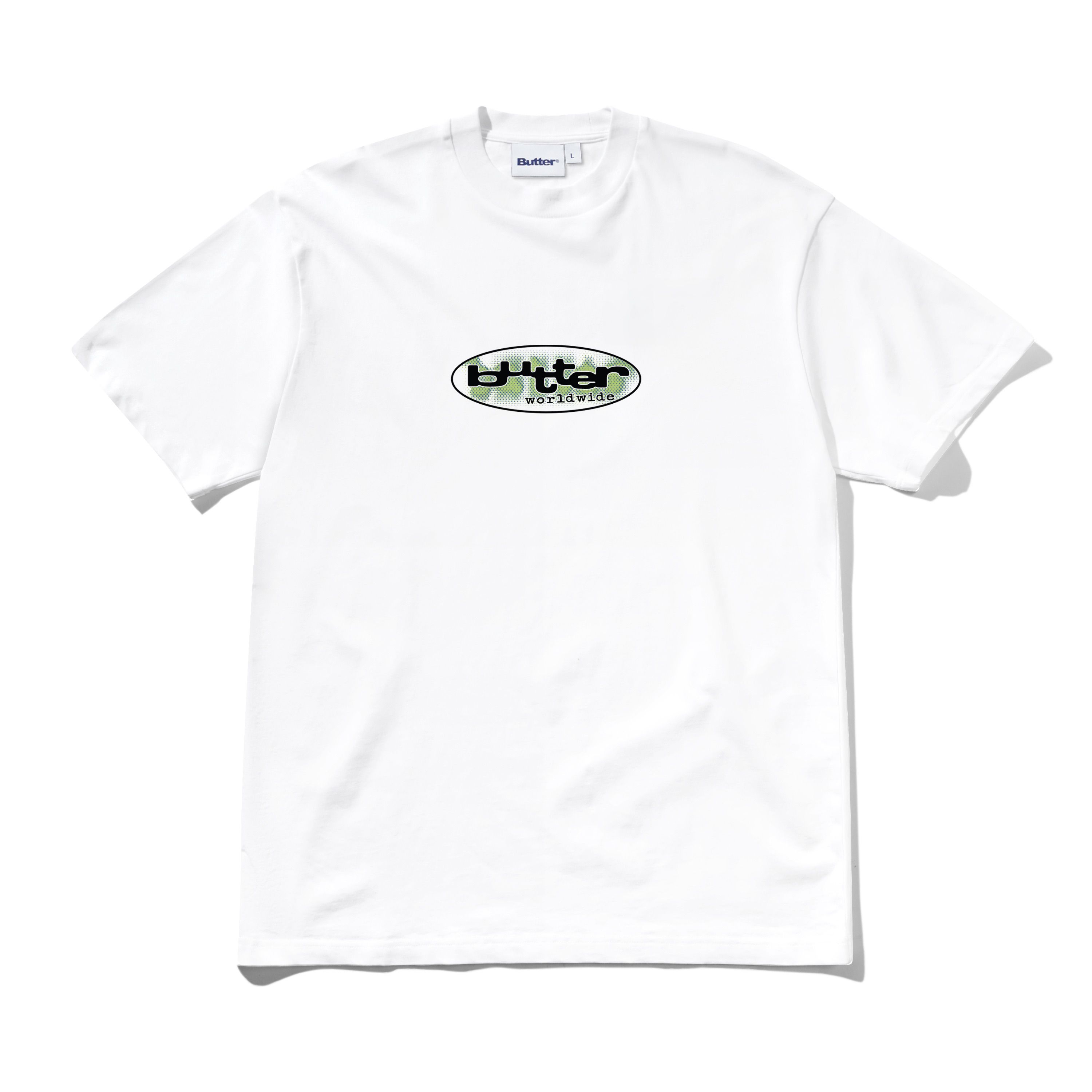 ★Butter Goods★Vortex Tee グラフィックプリント ロゴ Tシャツ Vortex Tee, White – Butter Goods