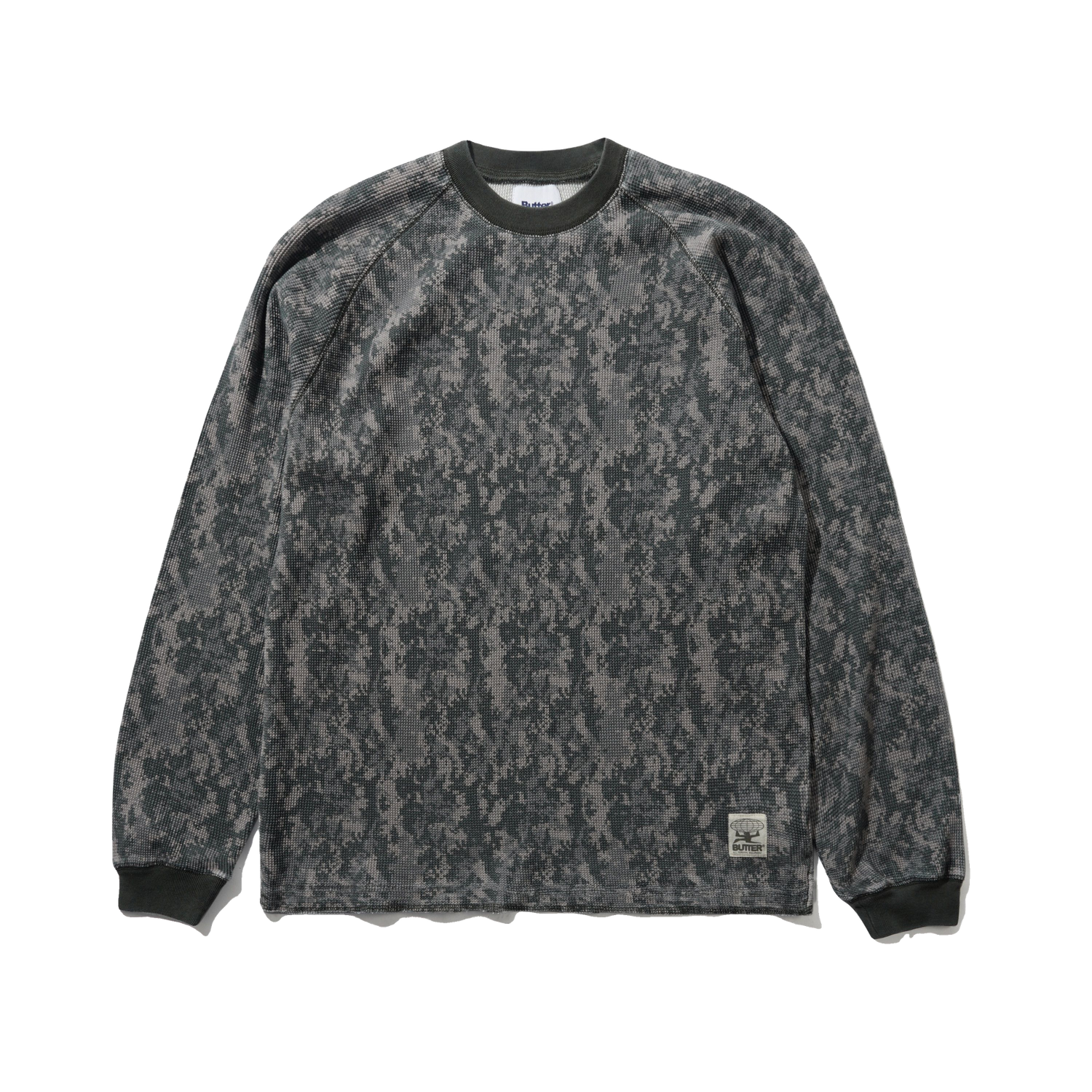 Waffle L/S Top, Digital Camo