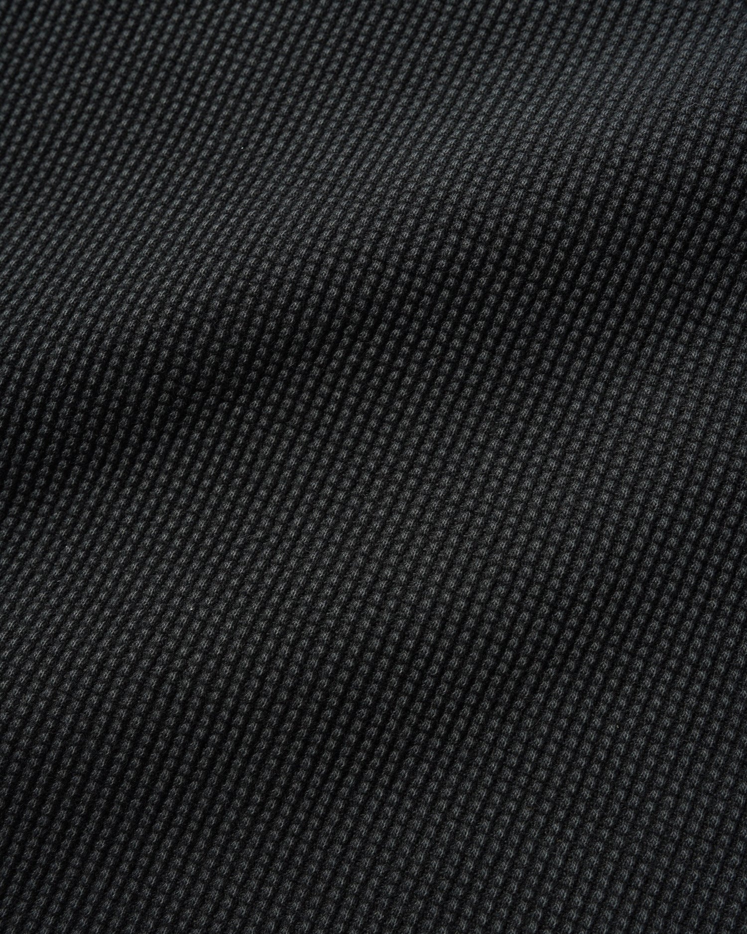 Waffle L/S Top, Washed Black
