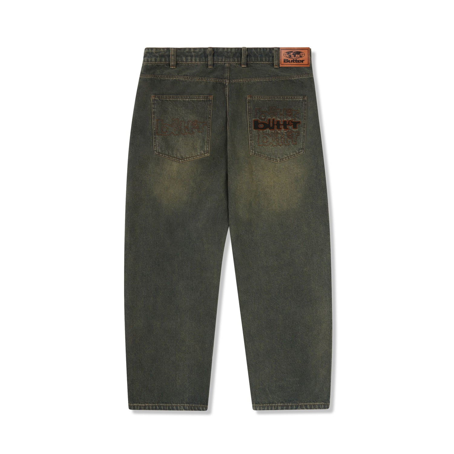 Warped Denim Jeans, Dirty Wash Indigo