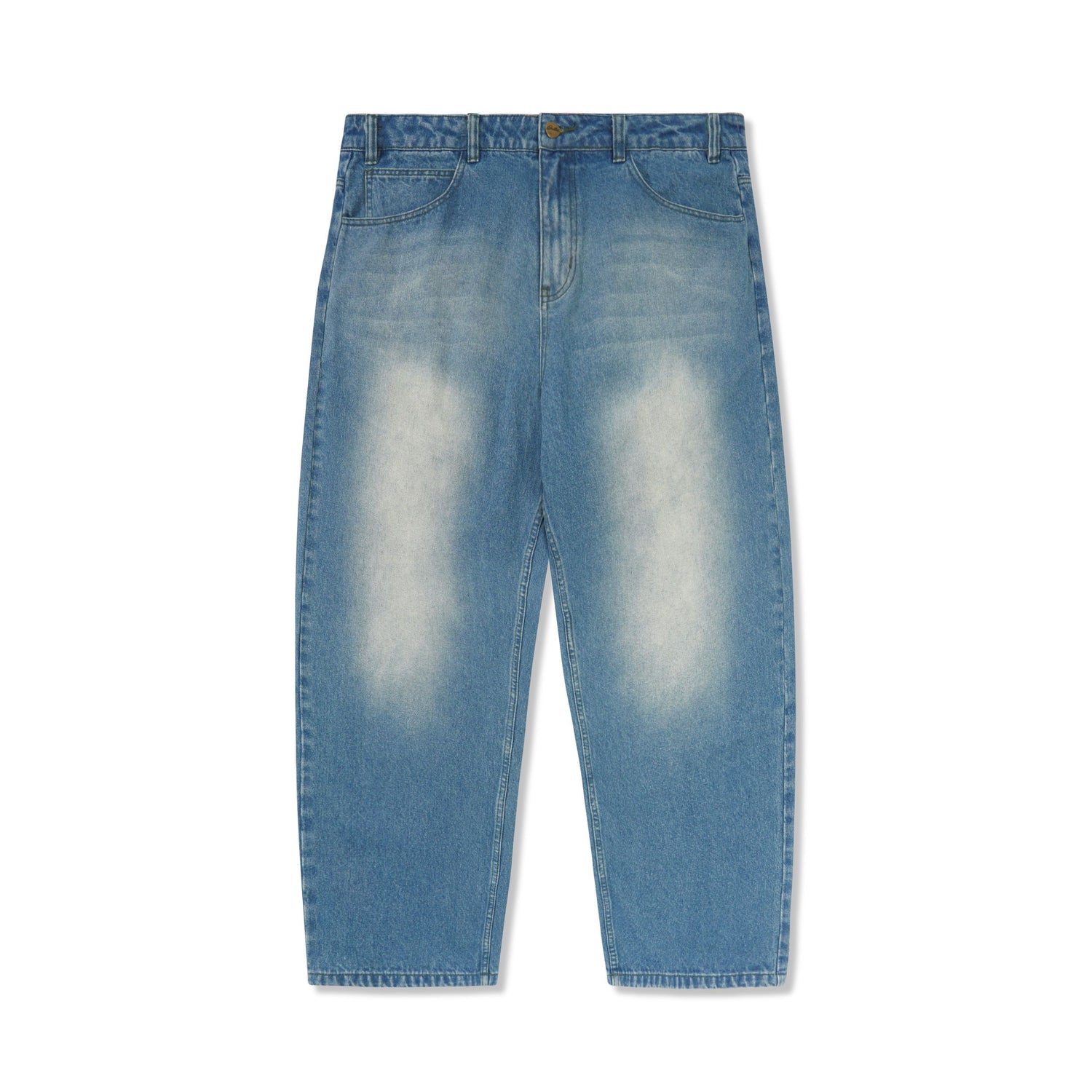 Warped Denim Jeans, Washed Mid Blue