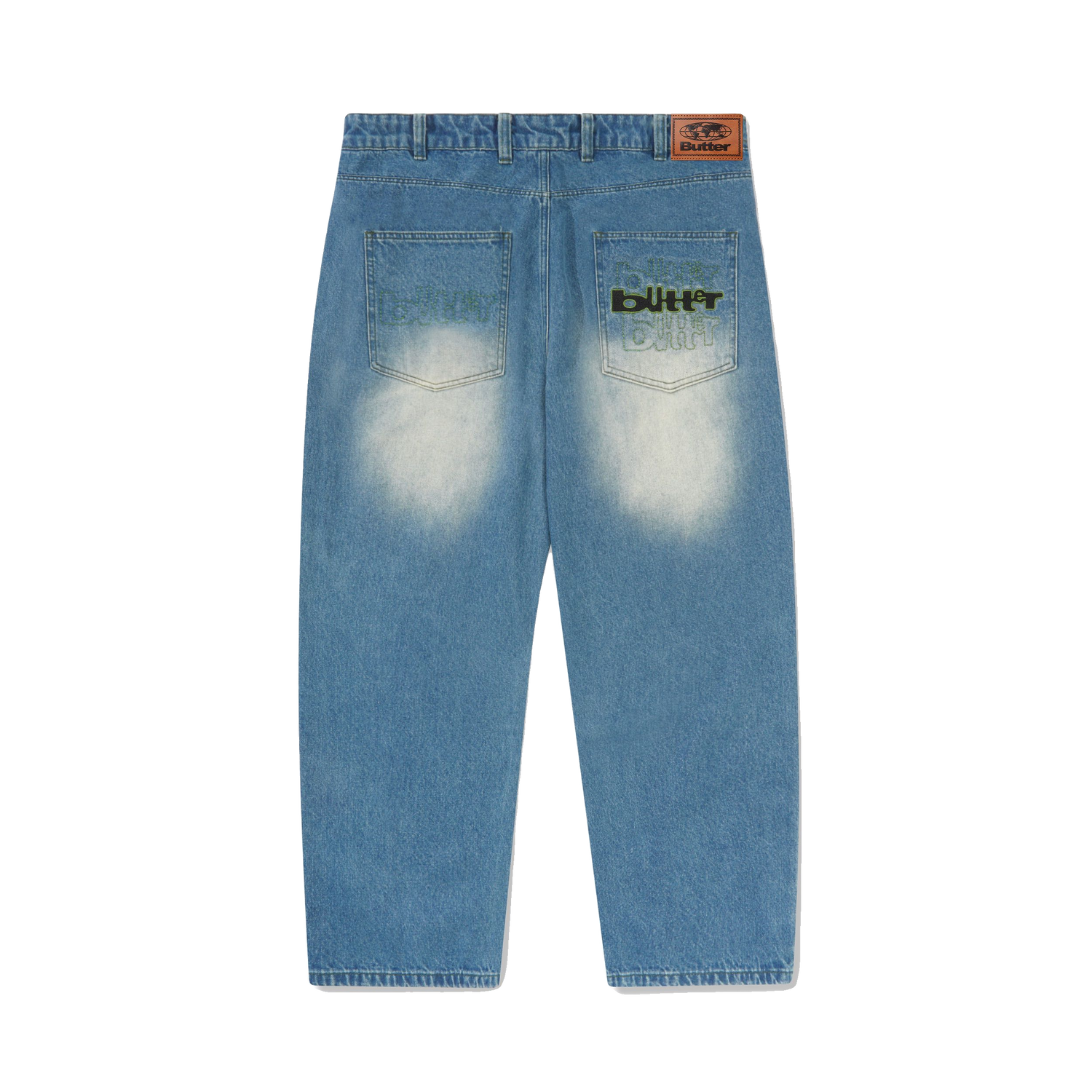 Warped Denim Jeans, Washed Mid Blue