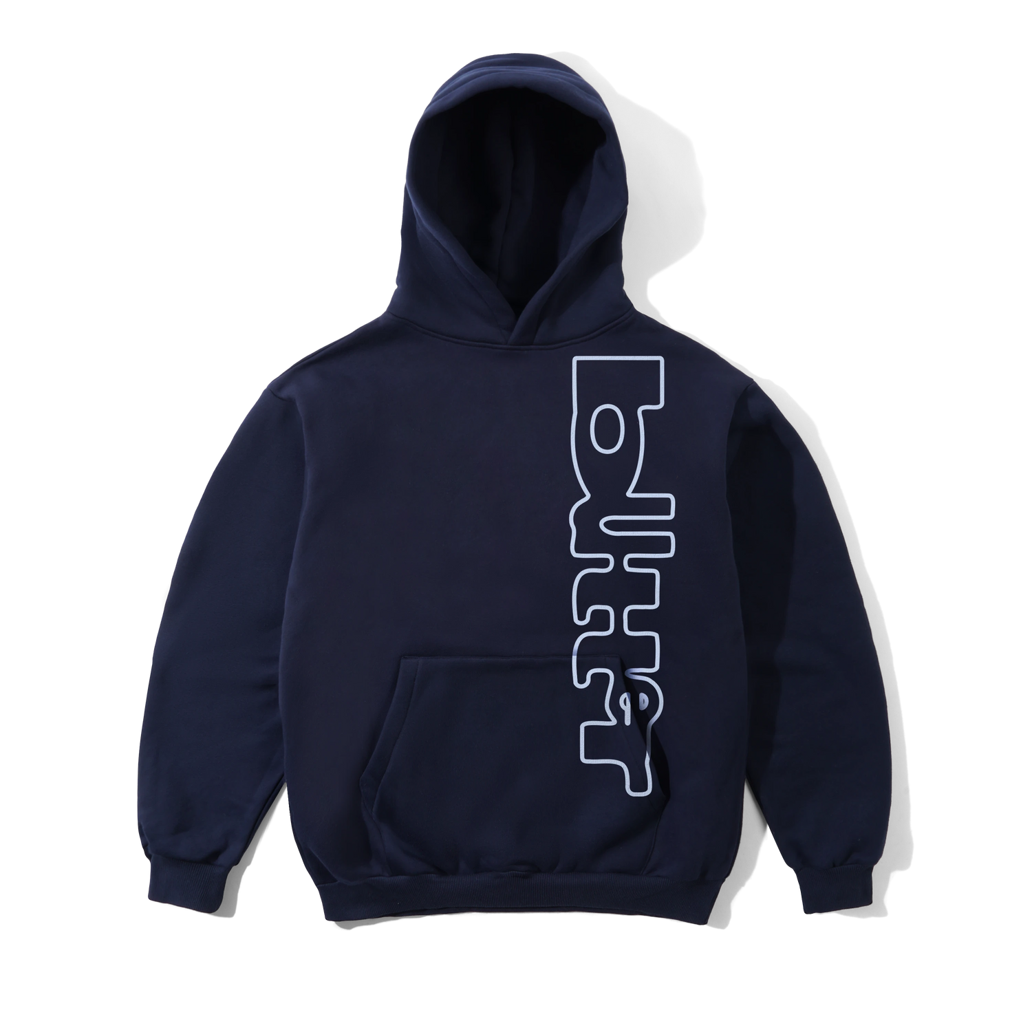 Warped Pullover Hood, Navy