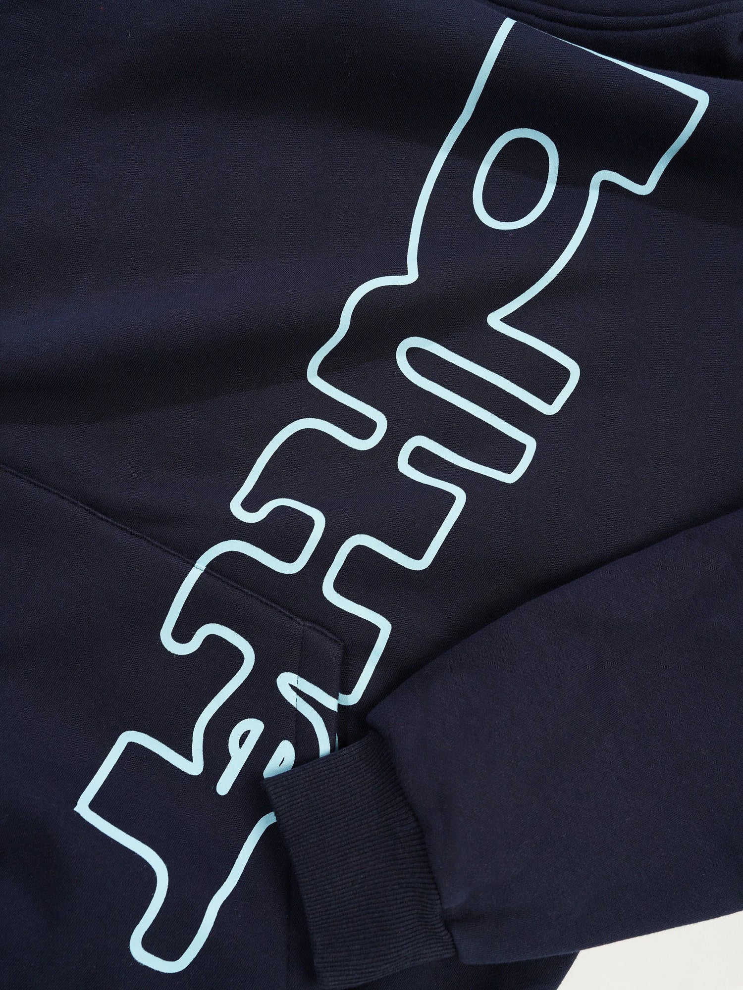 Warped Pullover Hood, Navy