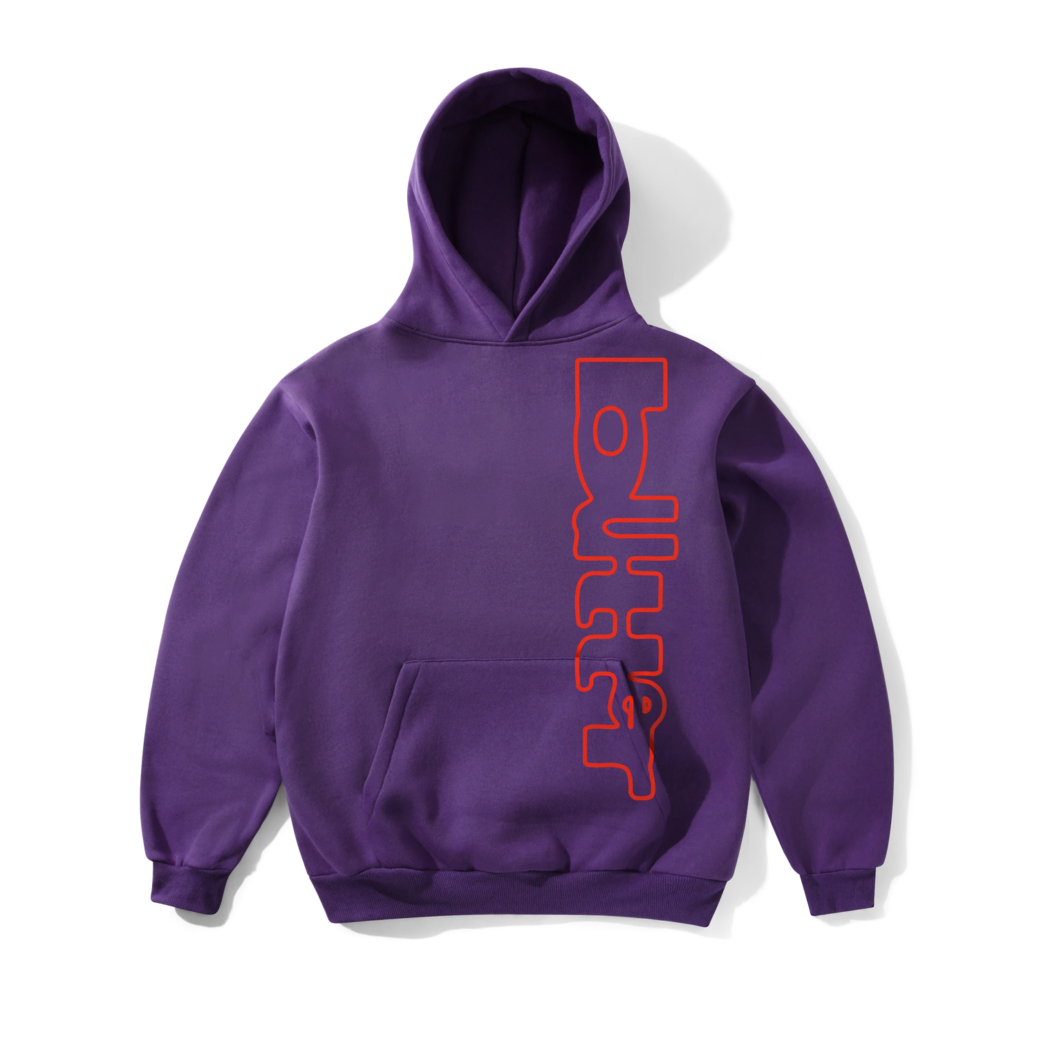 Warped Pullover Hood, Purple