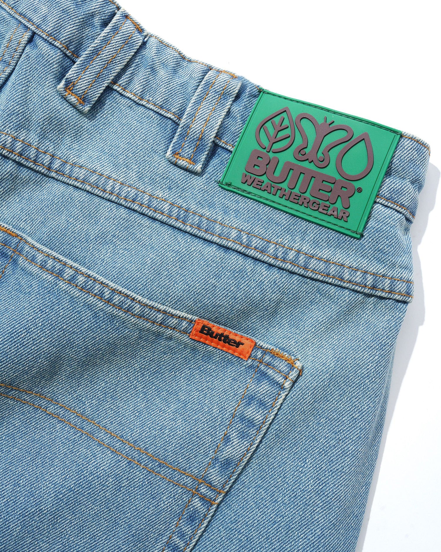 Weathergear Denim Jeans, Distressed Indigo