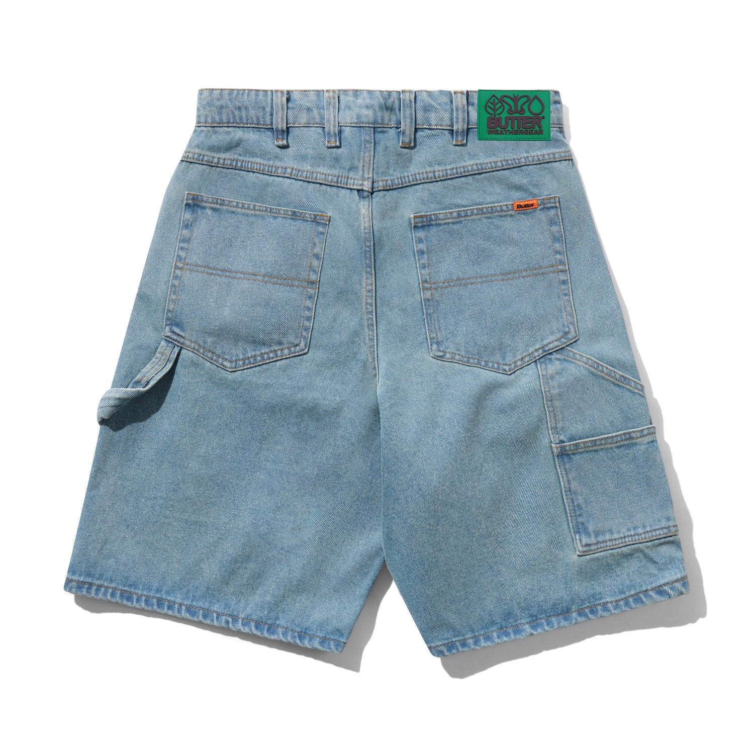 Weathergear Denim Shorts, Distressed Indigo