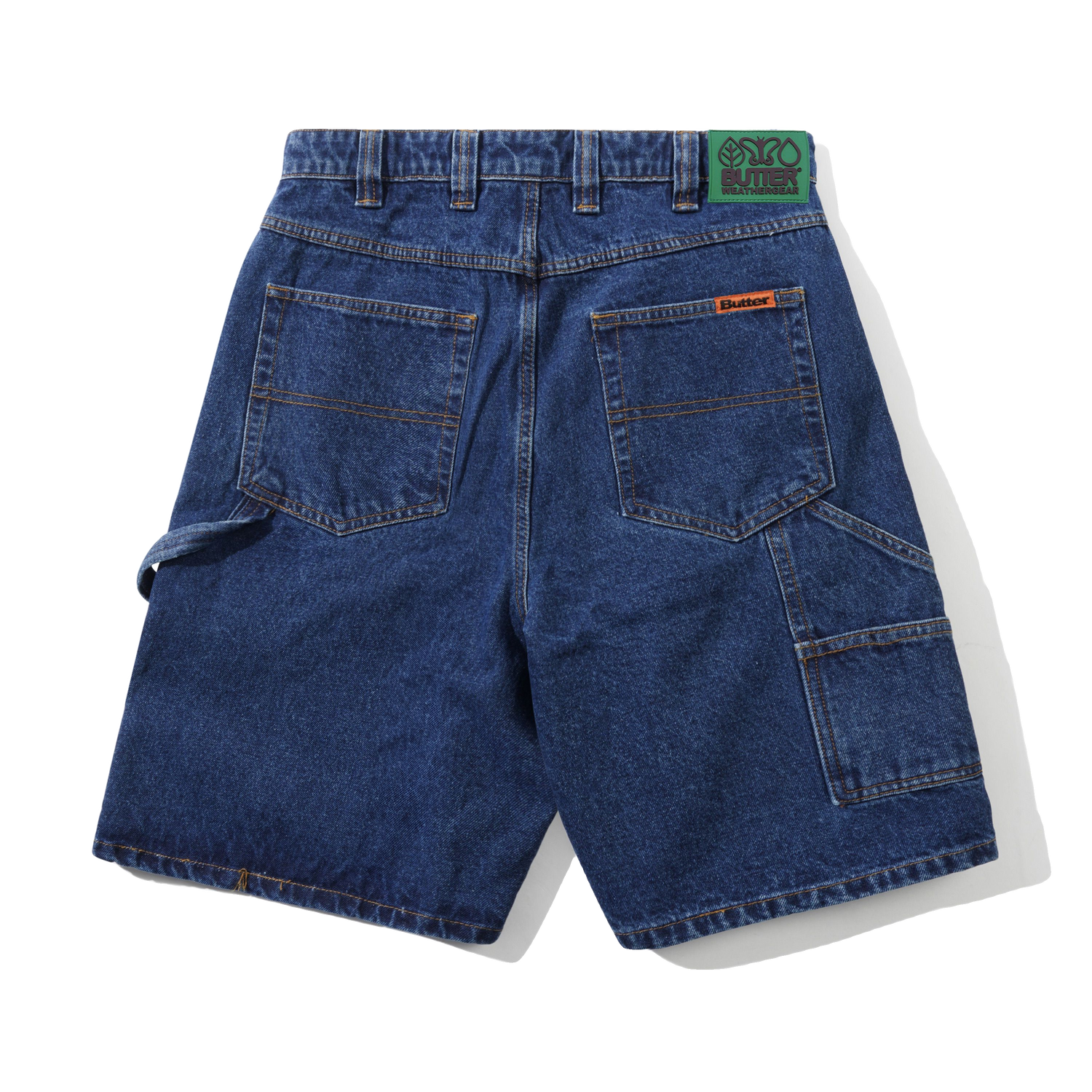Weathergear Denim Shorts, Repaired Indigo