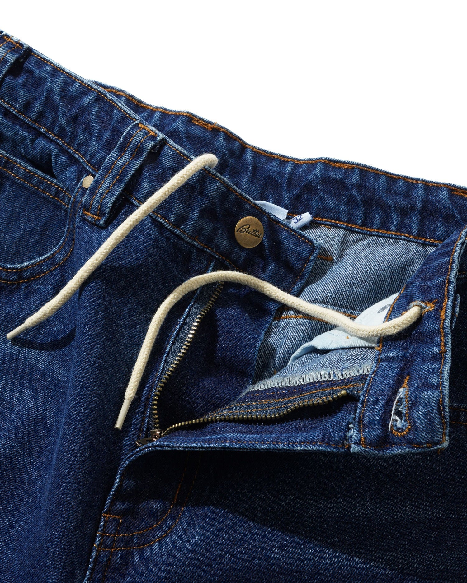 Weathergear Denim Shorts, Repaired Indigo