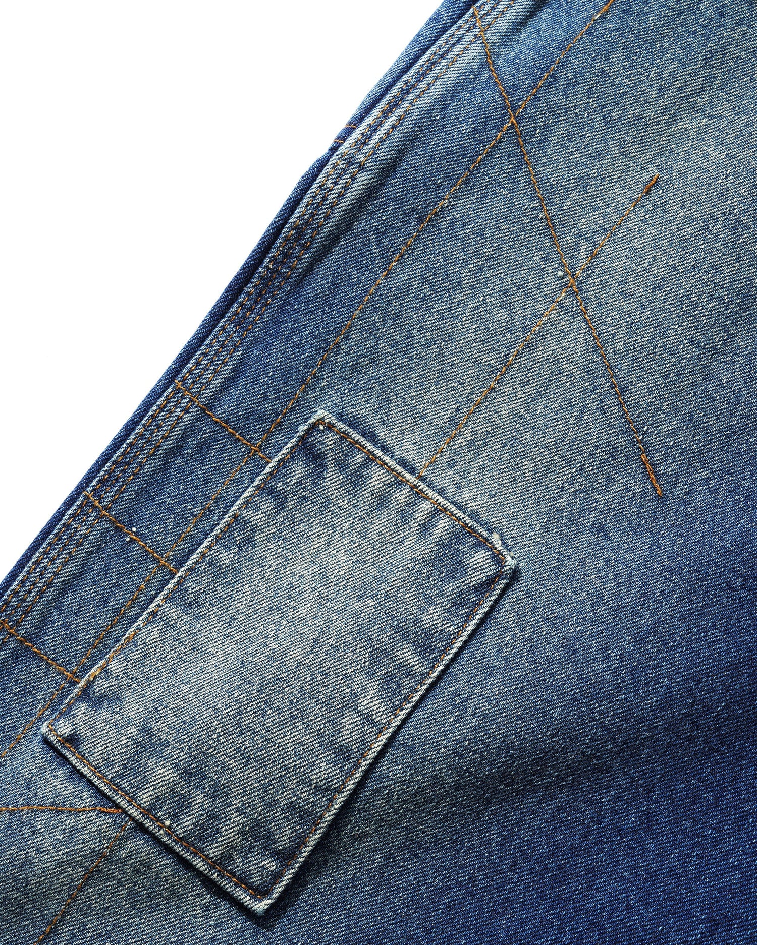 Weathergear Denim Shorts, Repaired Indigo