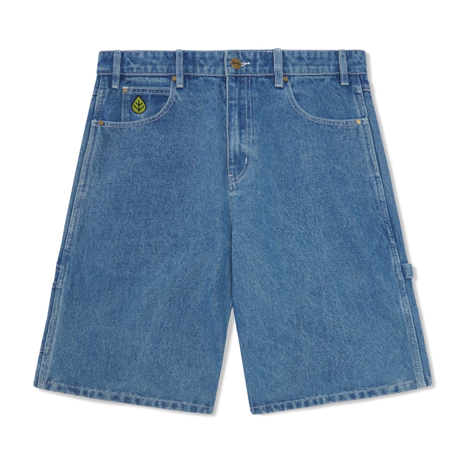 Weathergear Heavy Weight Denim Shorts, Mid Blue