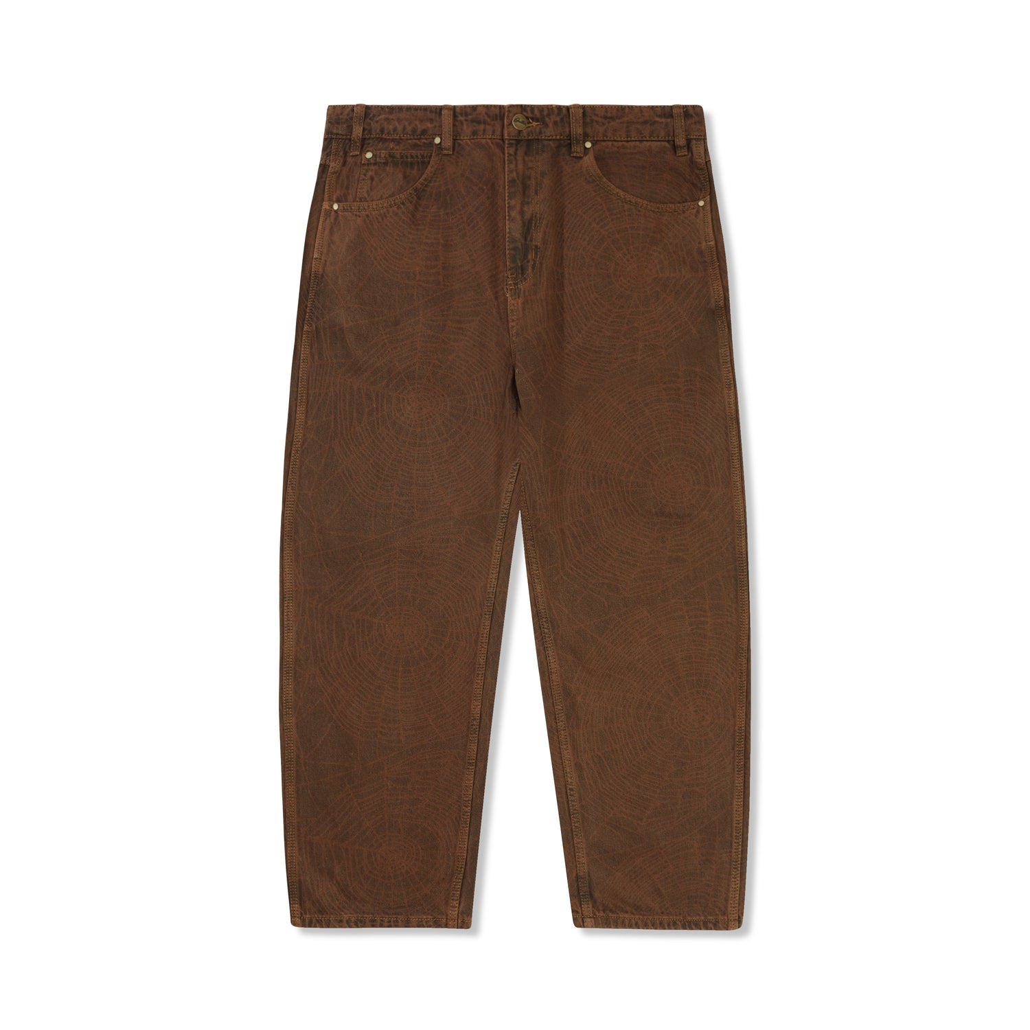 Web Denim Jeans, Brown