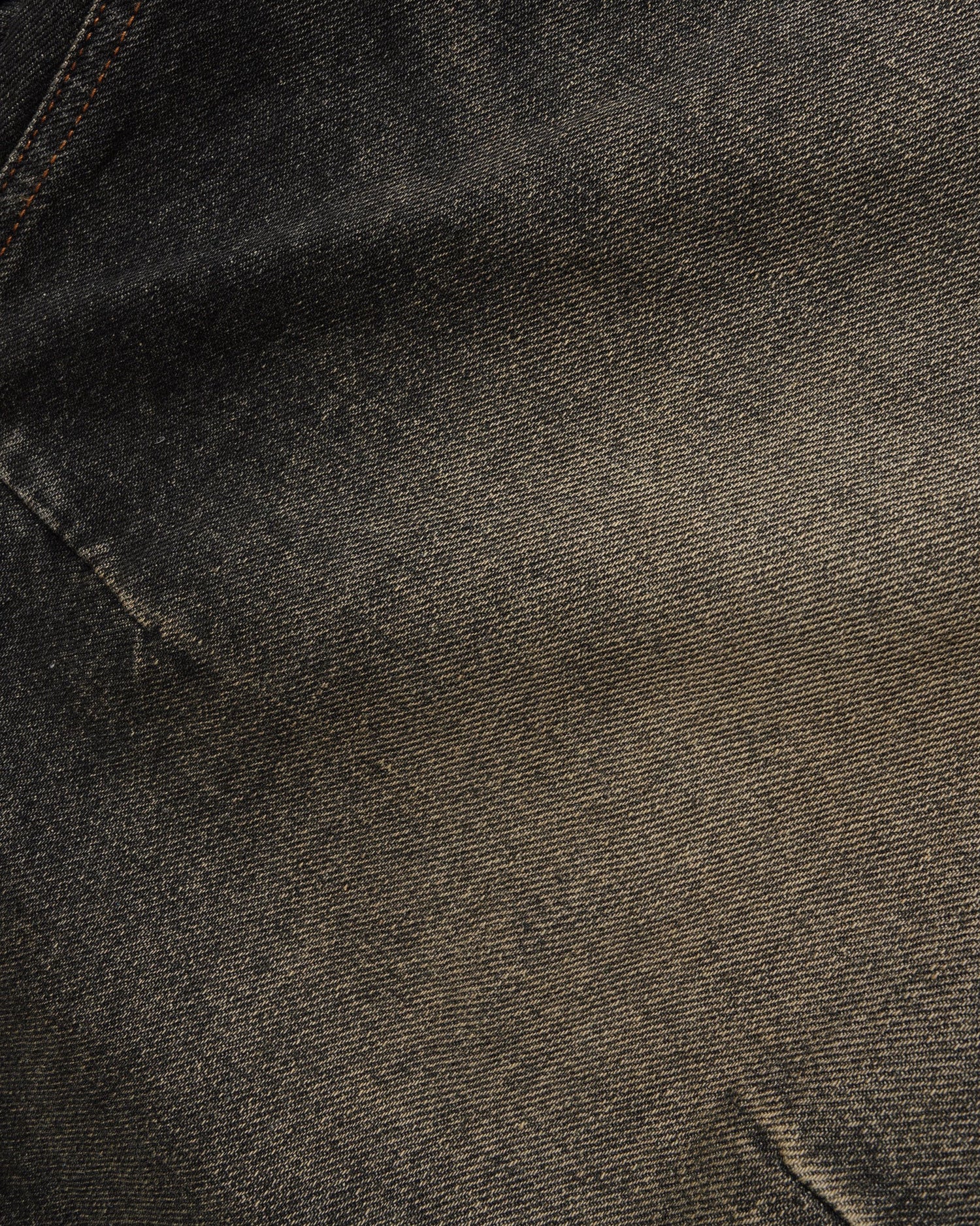 Wide Cut Denim Jeans, Faded Brown Wash