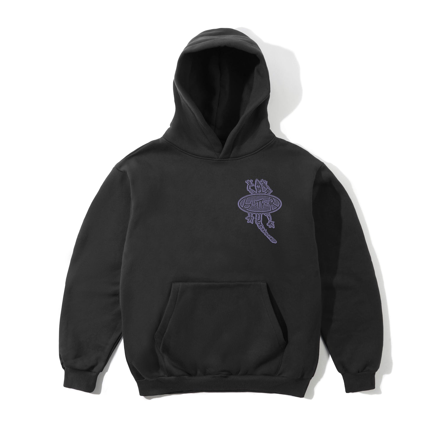 Wipeout Pullover Hood, Washed Black