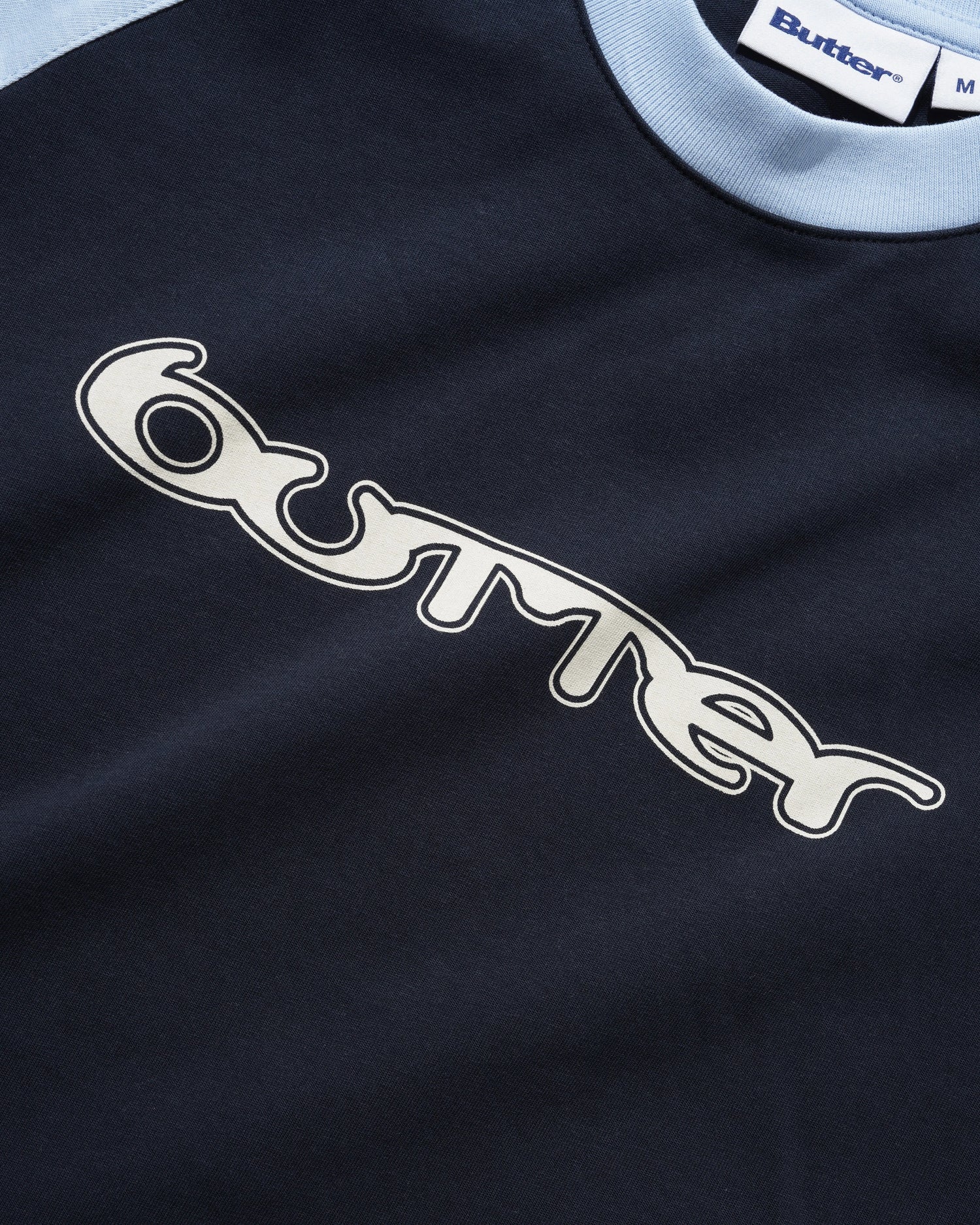 Witness Raglan Tee, Sky / Navy