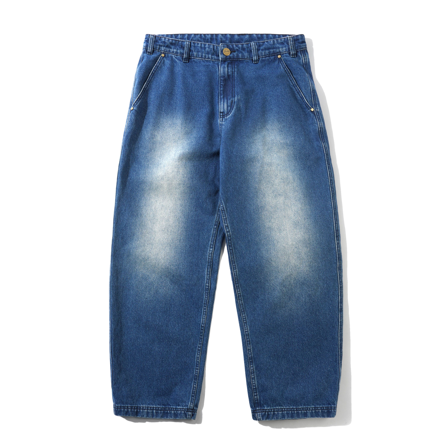Work Pants, Distressed Indigo