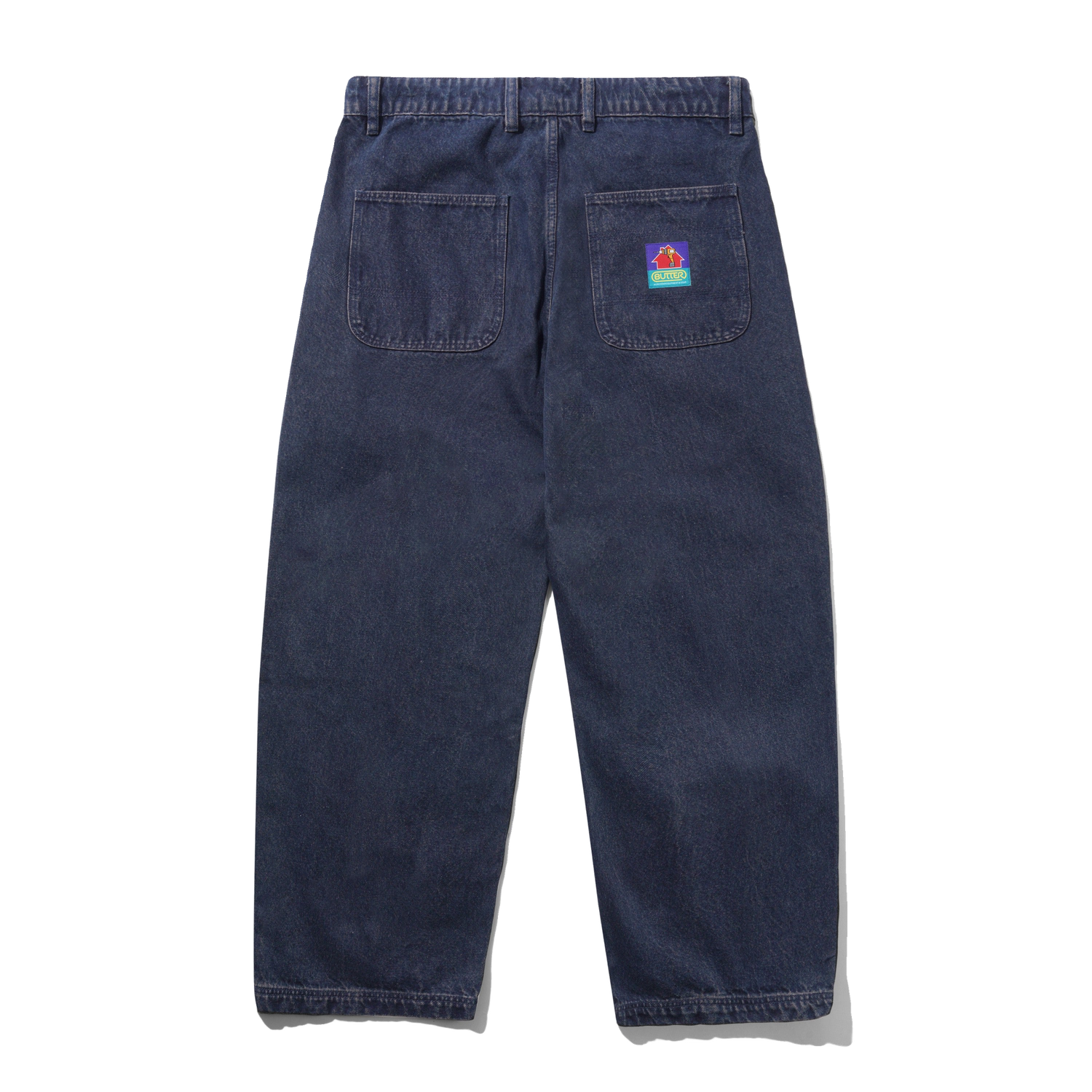 Work Pants, Distressed Tinted Indigo