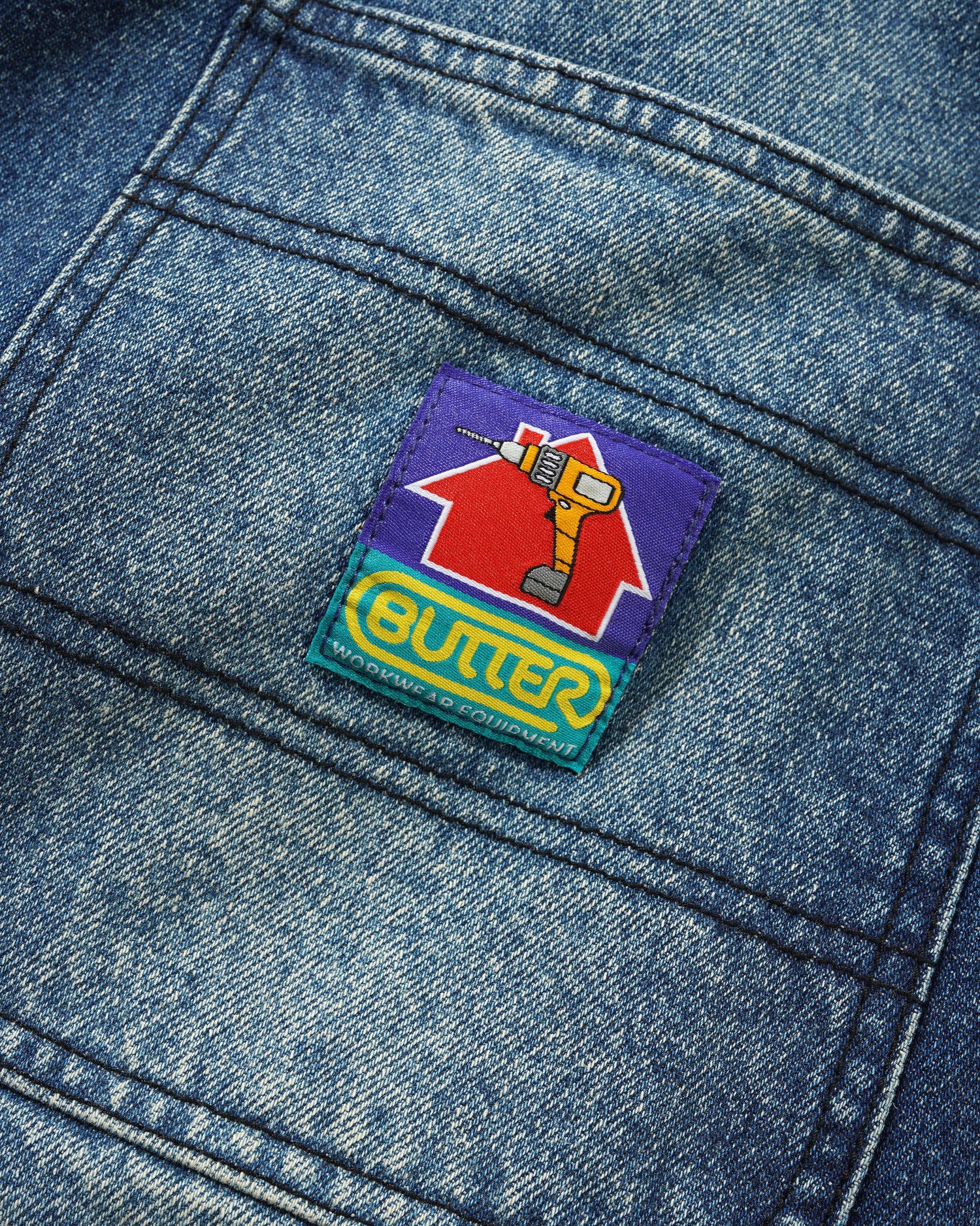 Work Shorts, Distressed Indigo