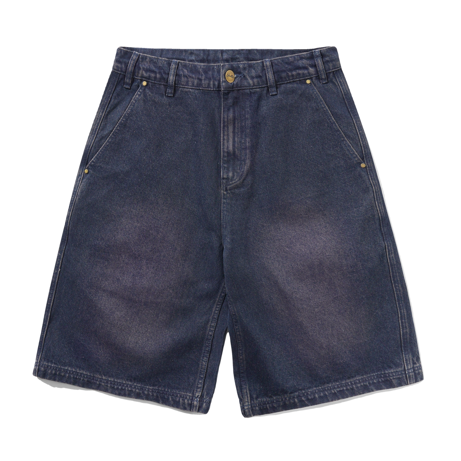 Work Shorts, Distressed Tinted Indigo