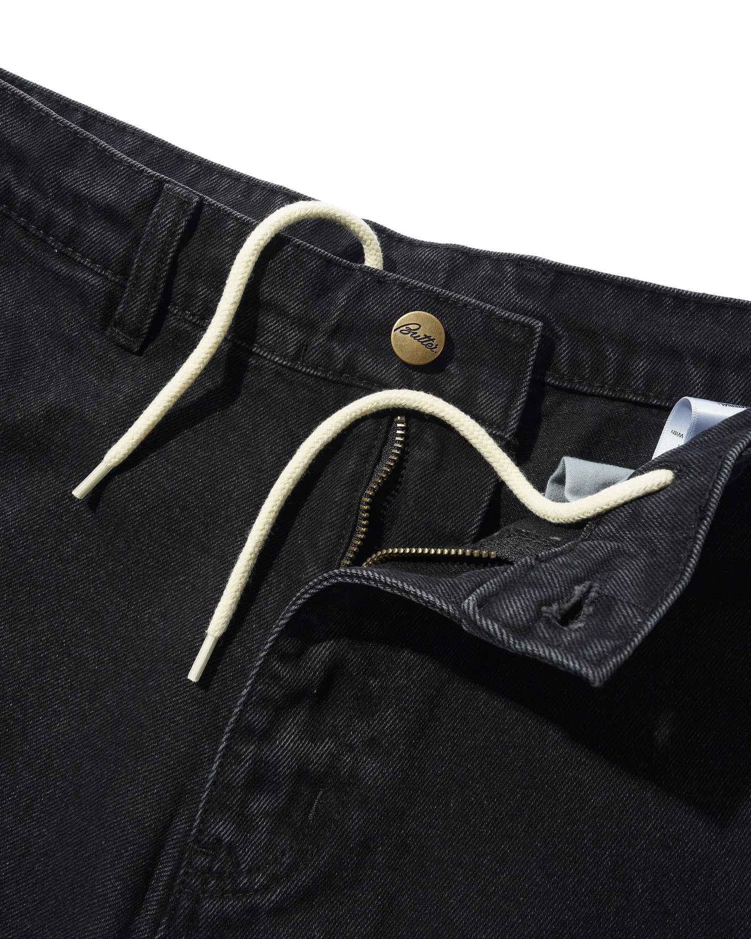 Denim Work Shorts, Black