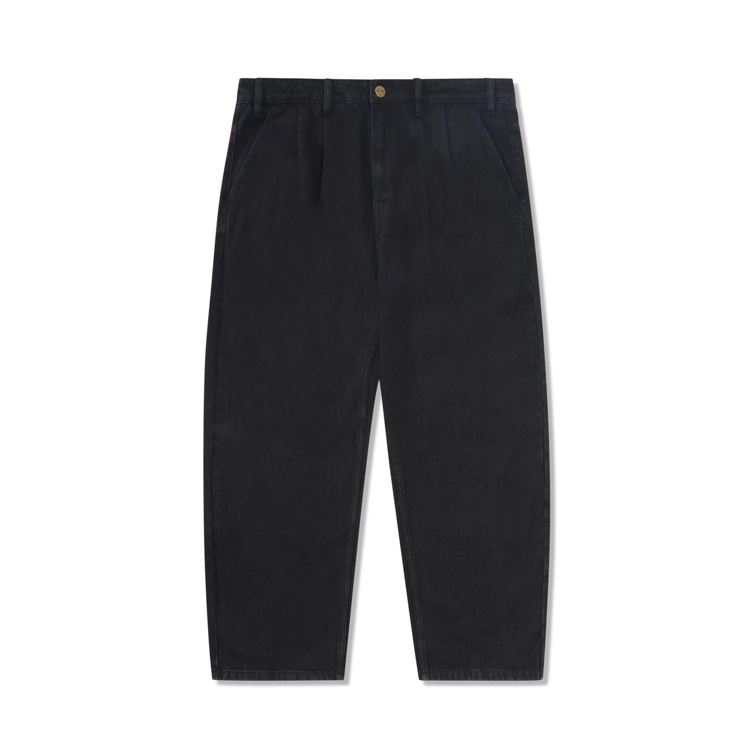 Blue Note Pleated Denim Jeans, Washed Black